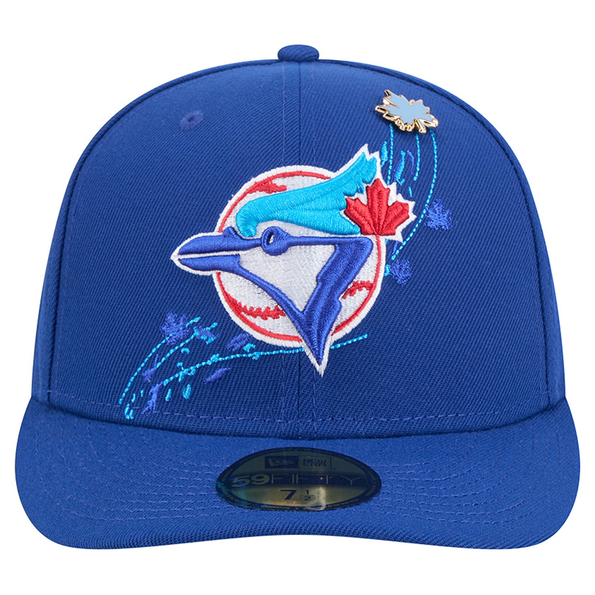 Casquette ajustée New Era Royal Toronto Blue Jays City Icon Pin 59FIFTY pour homme