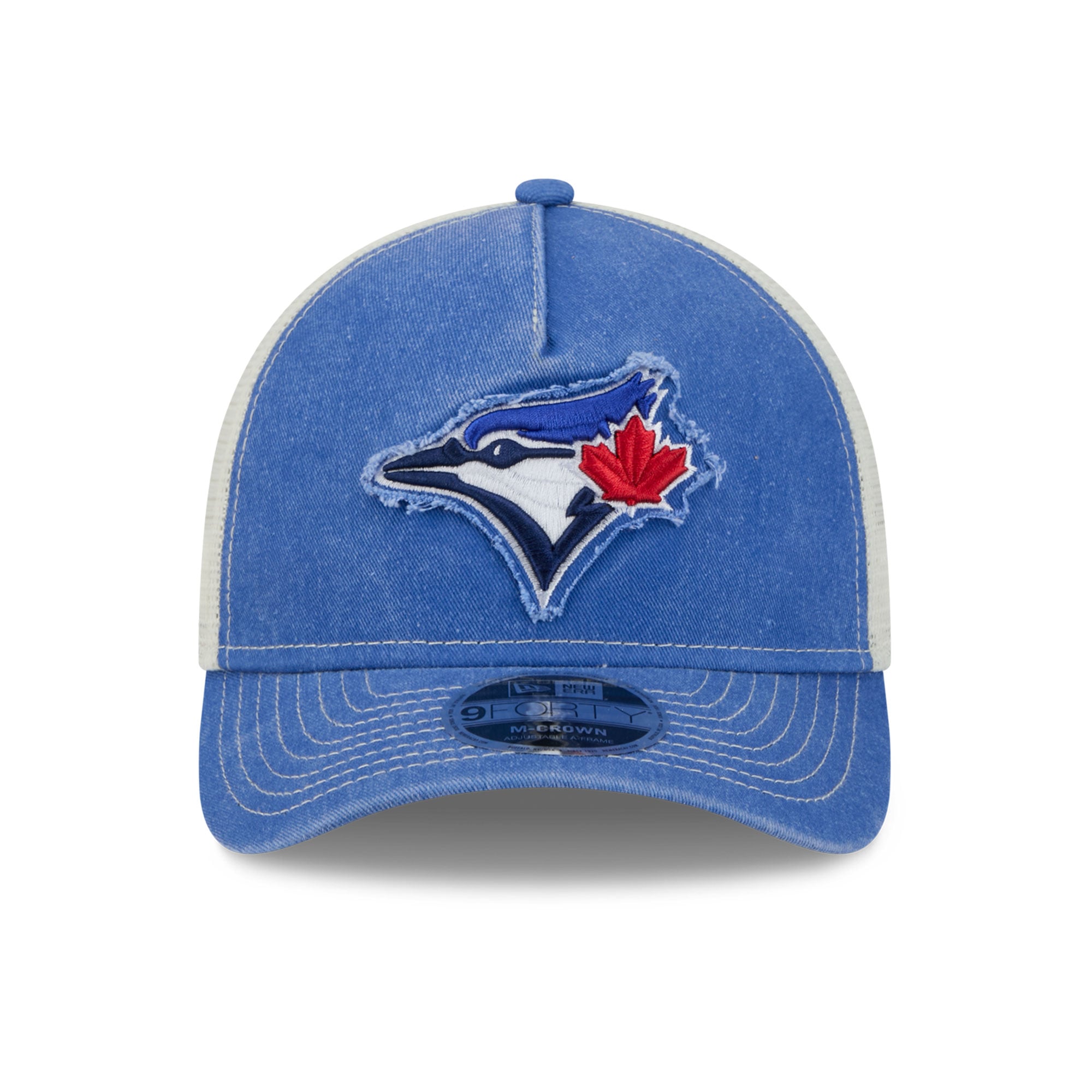 Casquette trucker ajustable New Era Royal Toronto Blue Jays 9FORTY pour homme