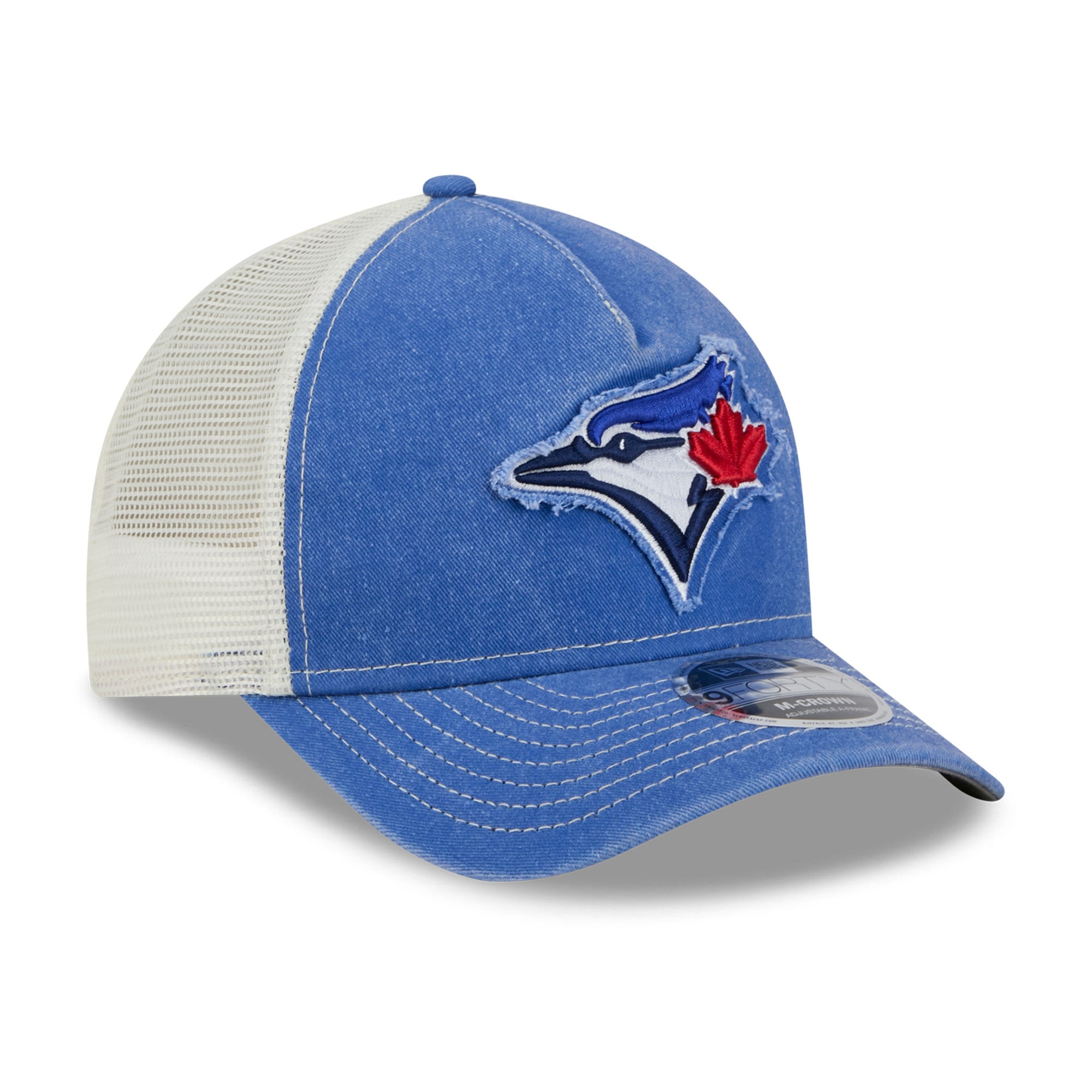 Casquette trucker ajustable New Era Royal Toronto Blue Jays 9FORTY pour homme