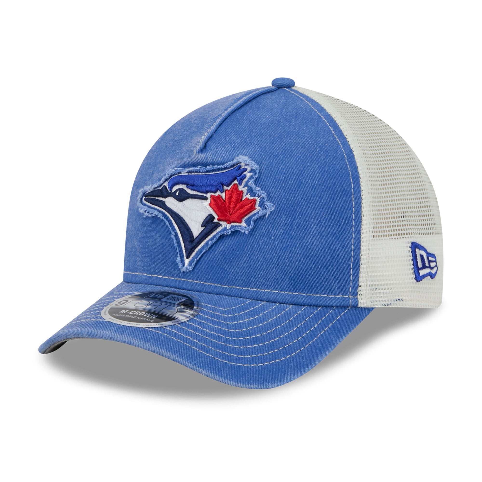 Casquette trucker ajustable New Era Royal Toronto Blue Jays 9FORTY pour homme