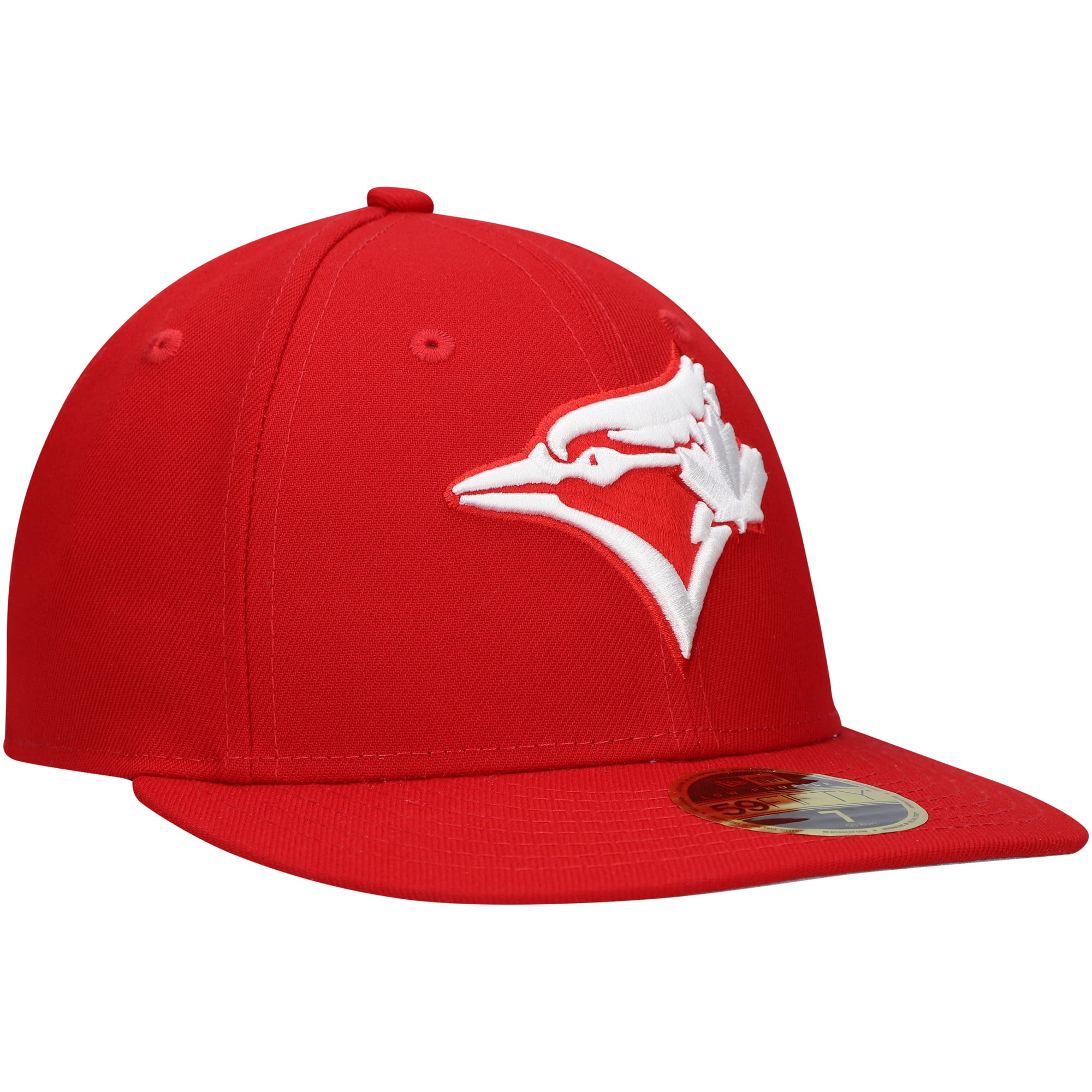 Men's New Era Scarlet Toronto Blue Jays Low Profile 59FIFTY Fitted Hat