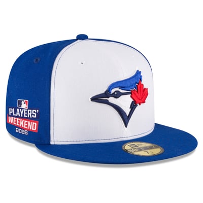 Toronto Blue Jays New Era 2026 Players' Weekend Authentic Collection 59FIFTY Fitted Hat - White/Royal