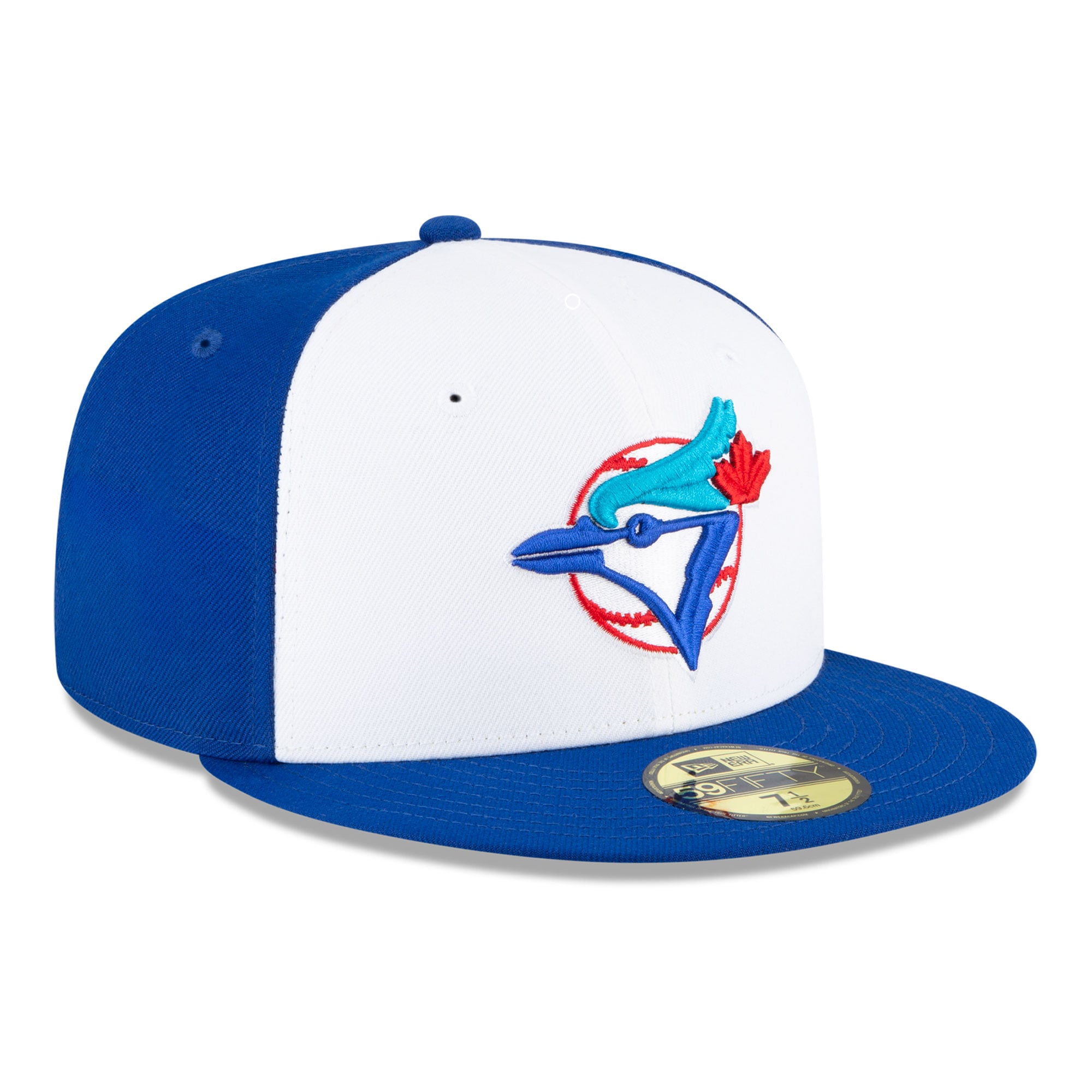 Men's New Era White/Royal Toronto Blue Jays Coop On-Field 59FIFTY Fitted Hat