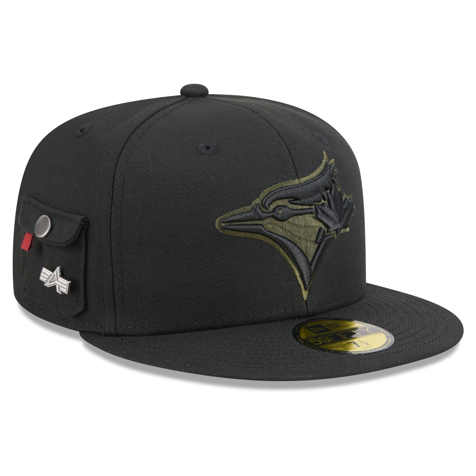 Casquette ajustée New Era x Alpha Industries noire Toronto Blue Jays 59FIFTY pour homme
