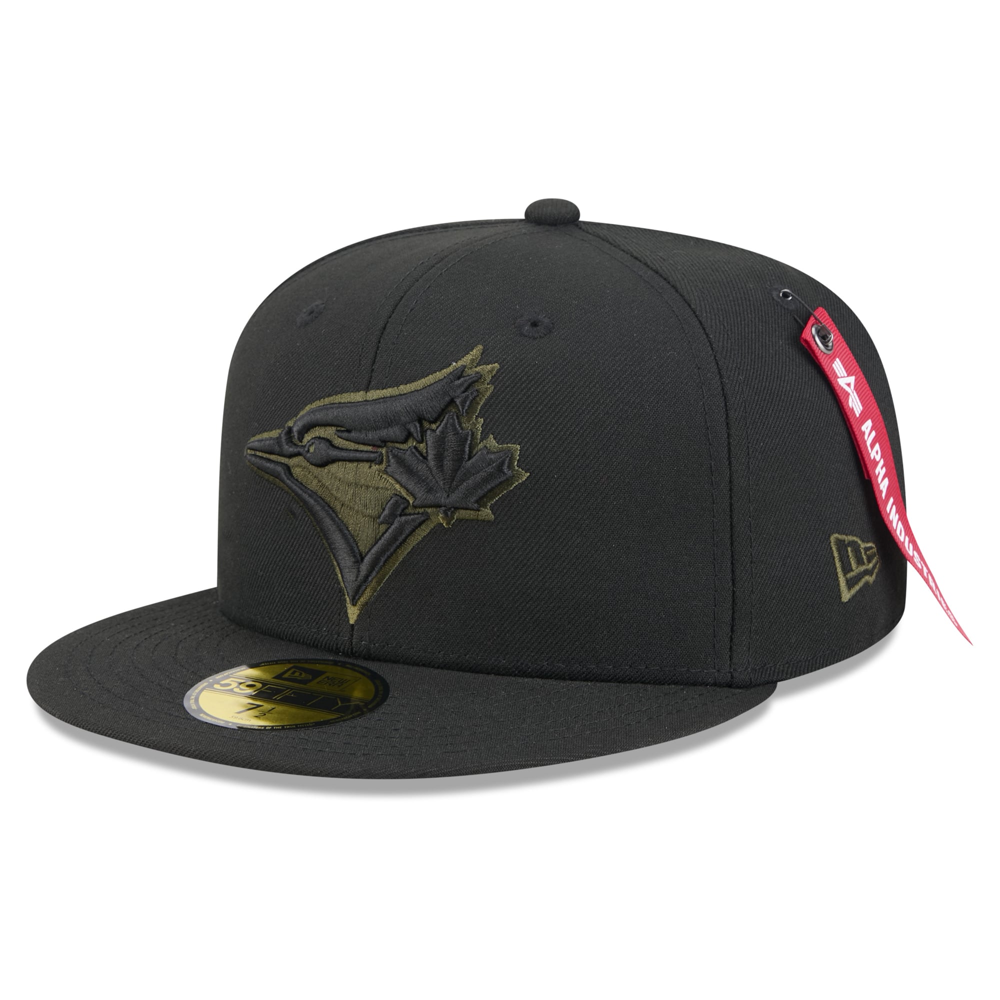 Casquette ajustée New Era x Alpha Industries noire Toronto Blue Jays 59FIFTY pour homme