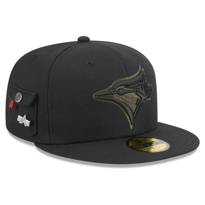 Toronto Blue Jays New Era x Alpha Industries 59FIFTY Fitted Hat - Black