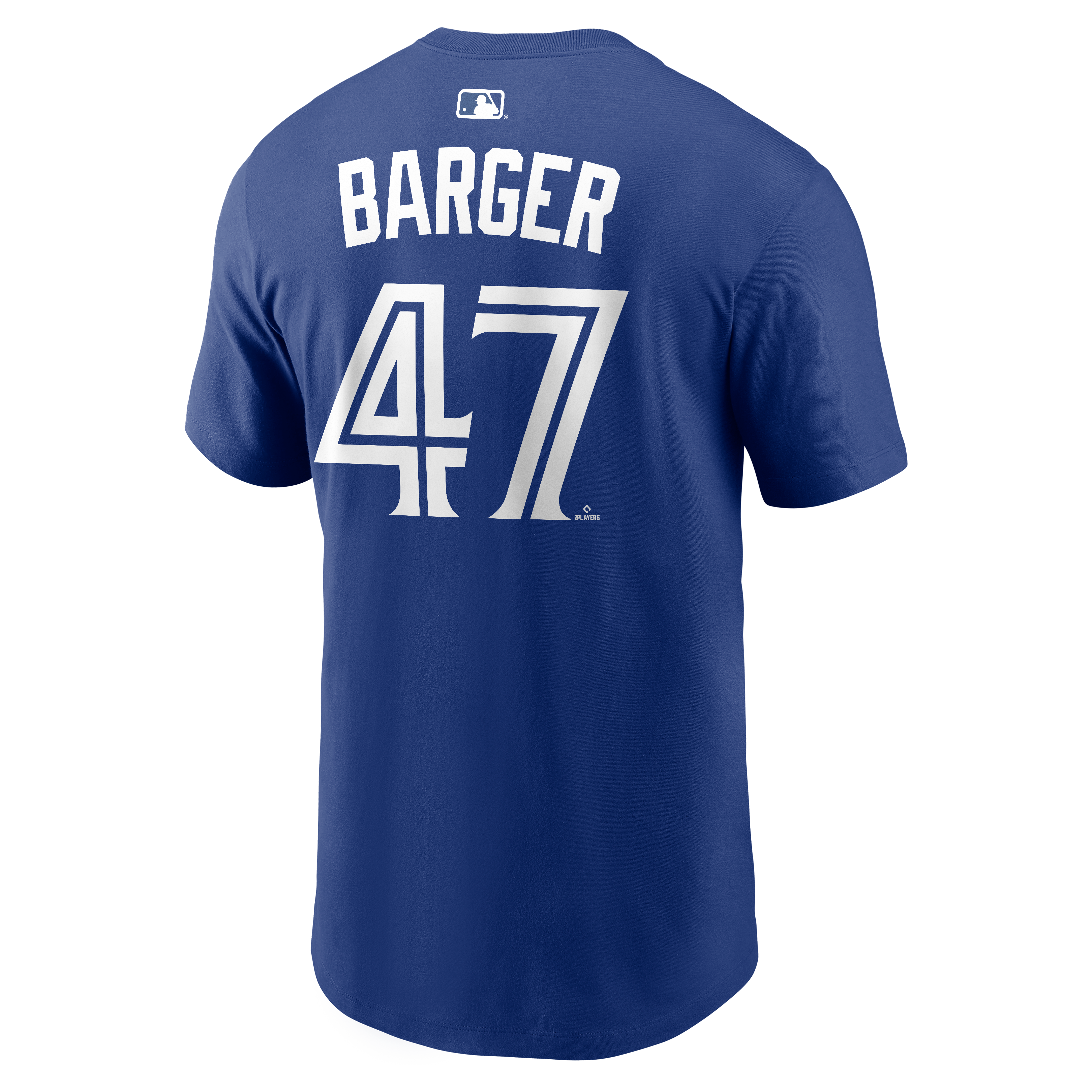Men's Nike Addison Barger Royal Toronto Blue Jays Name & Number T-Shirt