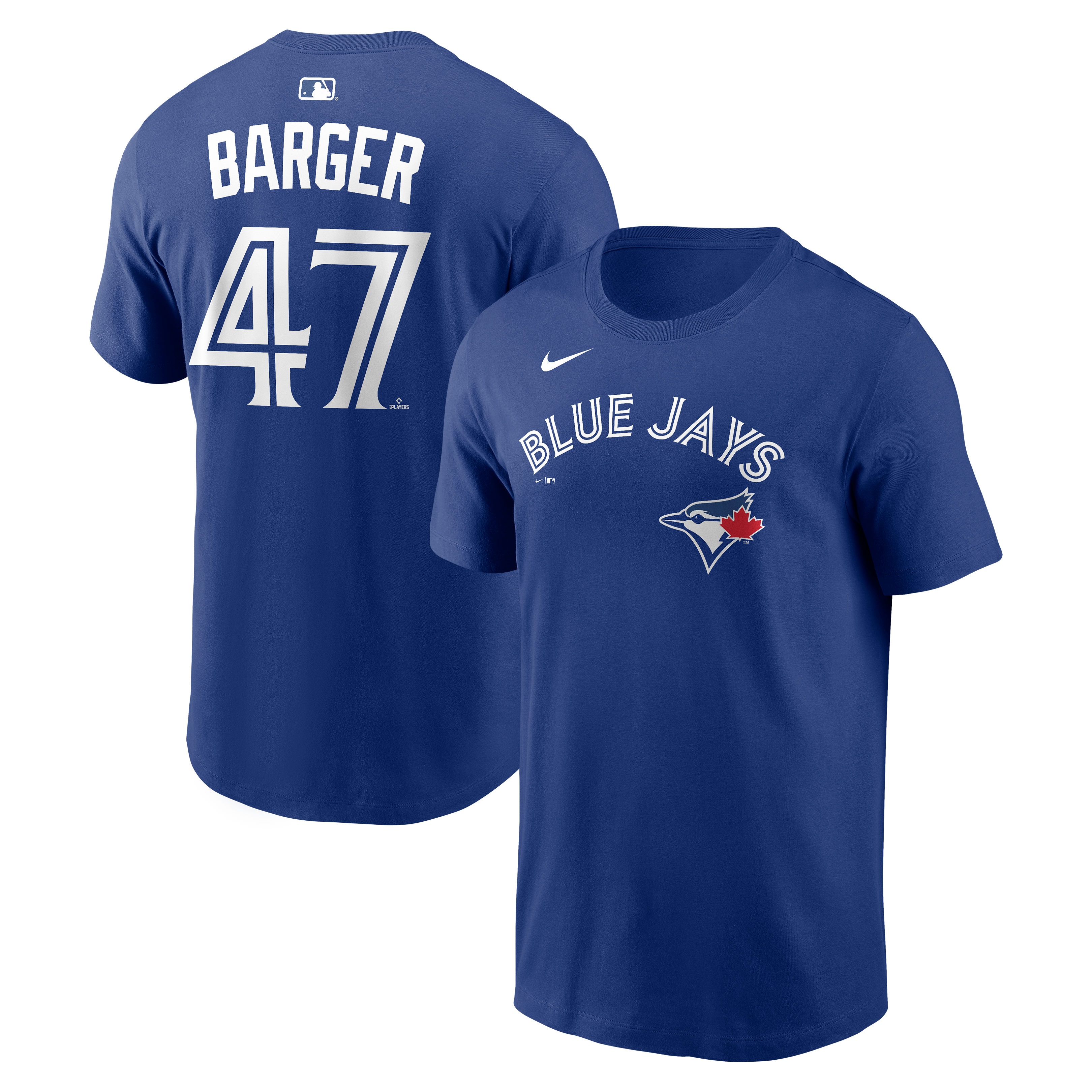 Men's Nike Addison Barger Royal Toronto Blue Jays Name & Number T-Shirt