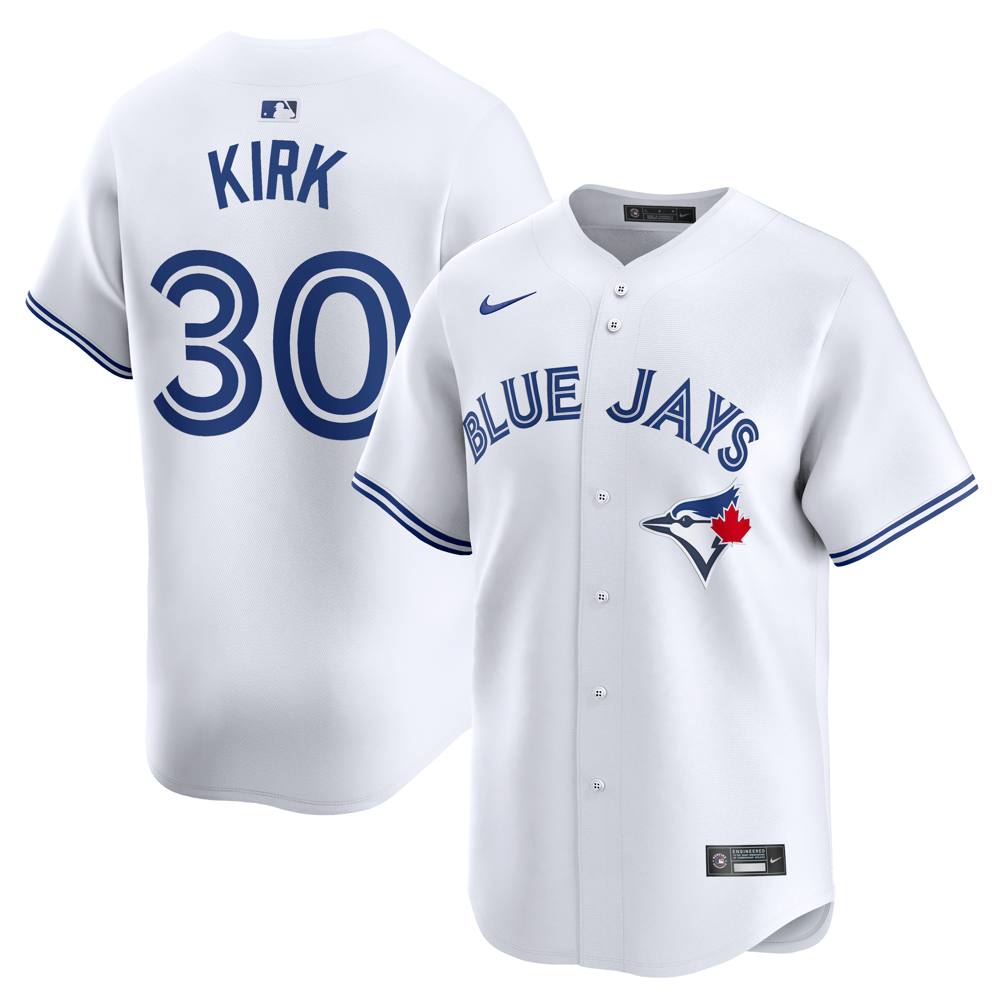 Men's Nike Alejandro Kirk White Toronto Blue Jays Home Limited Jersey