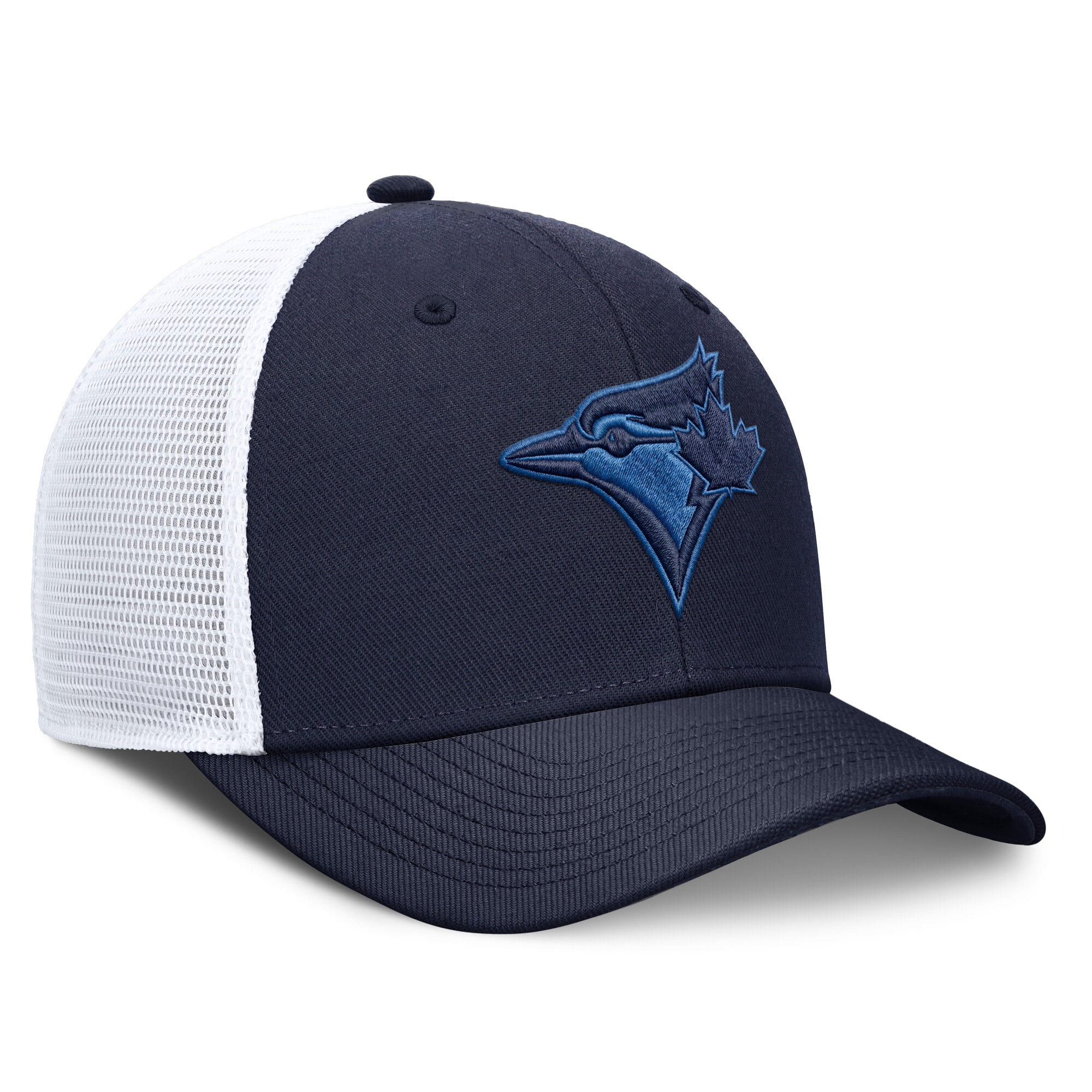 Casquette ajustable Nike bleu marine Toronto Blue Jays Rise Trucker Dri-FIT pour homme