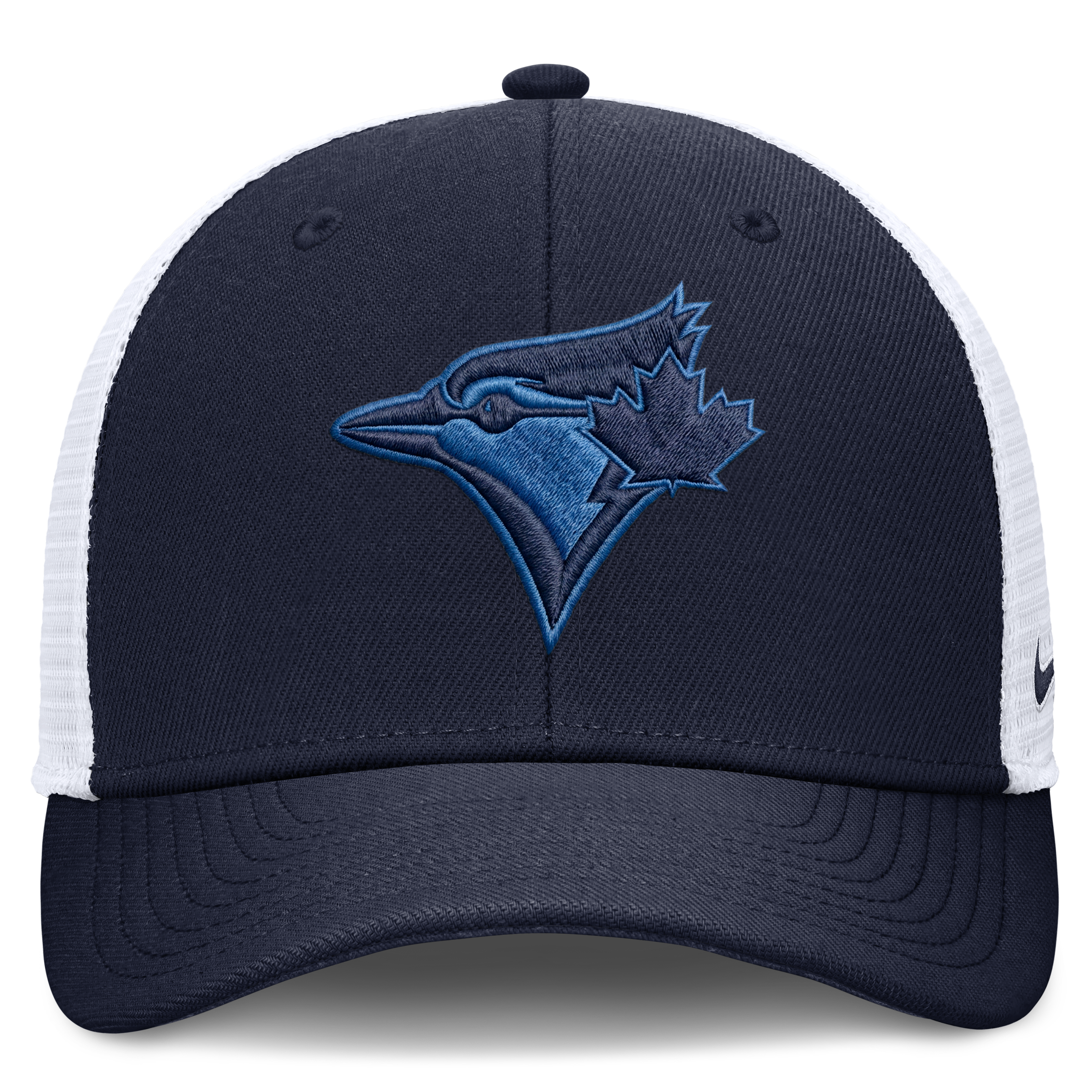 Casquette ajustable Nike bleu marine Toronto Blue Jays Rise Trucker Dri-FIT pour homme