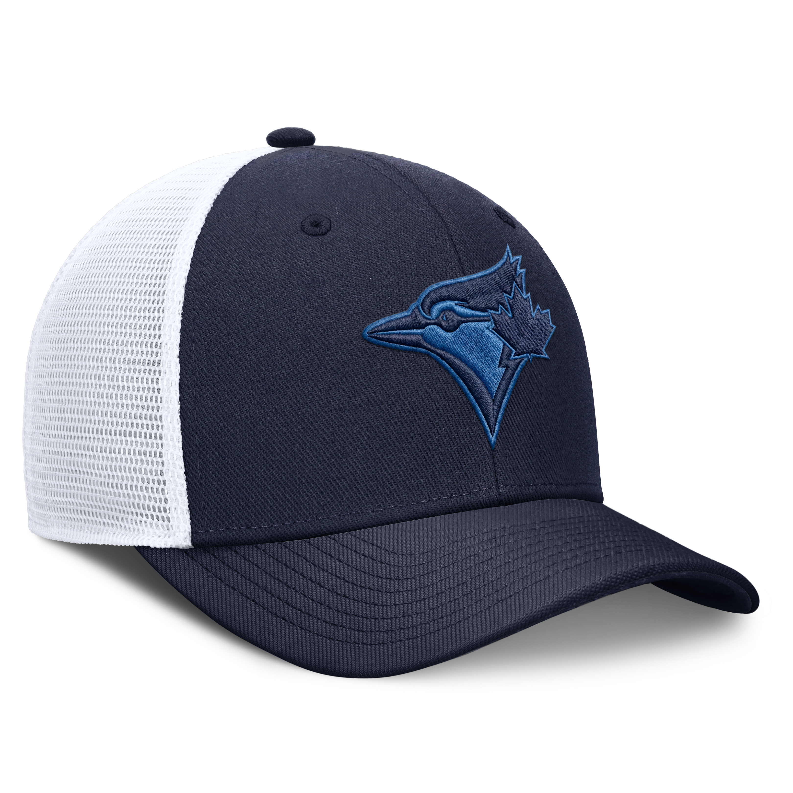 Casquette ajustable Nike bleu marine Toronto Blue Jays Rise Trucker Dri-FIT pour homme