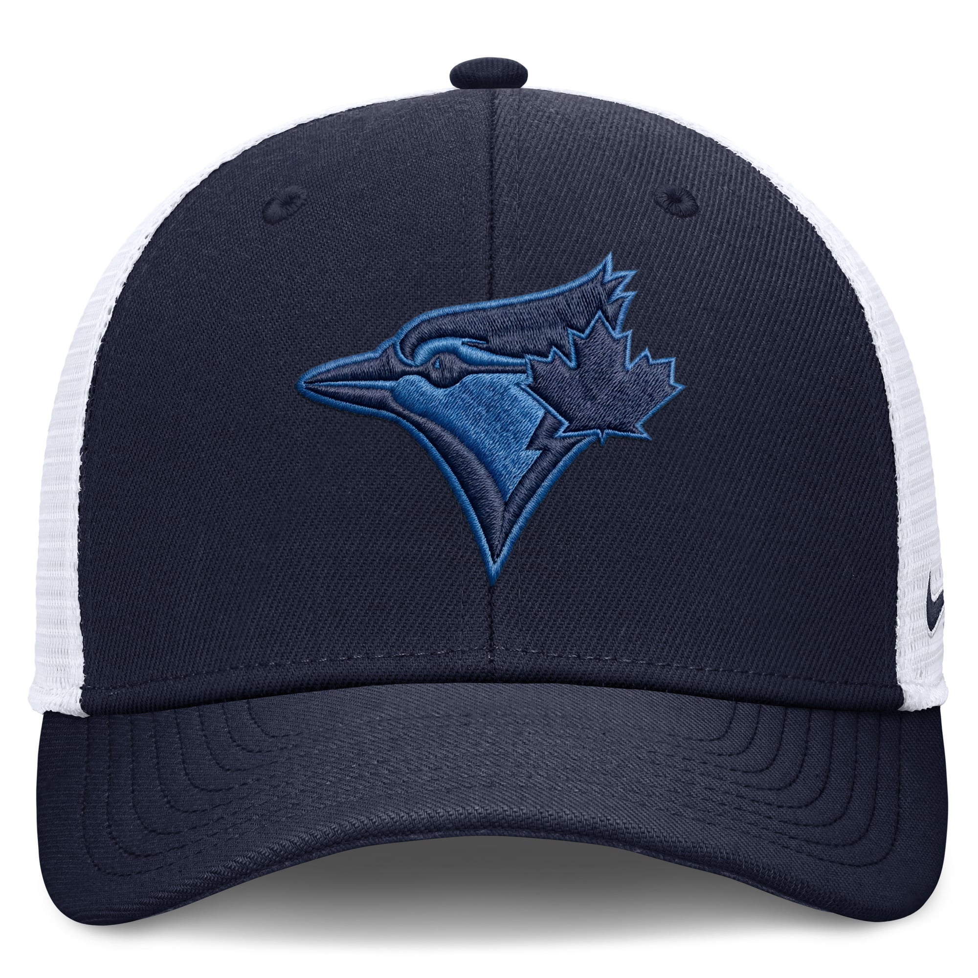 Men's Nike Navy/White Toronto Blue Jays Tonal Rise Trucker Dri-FIT Adjustable Hat