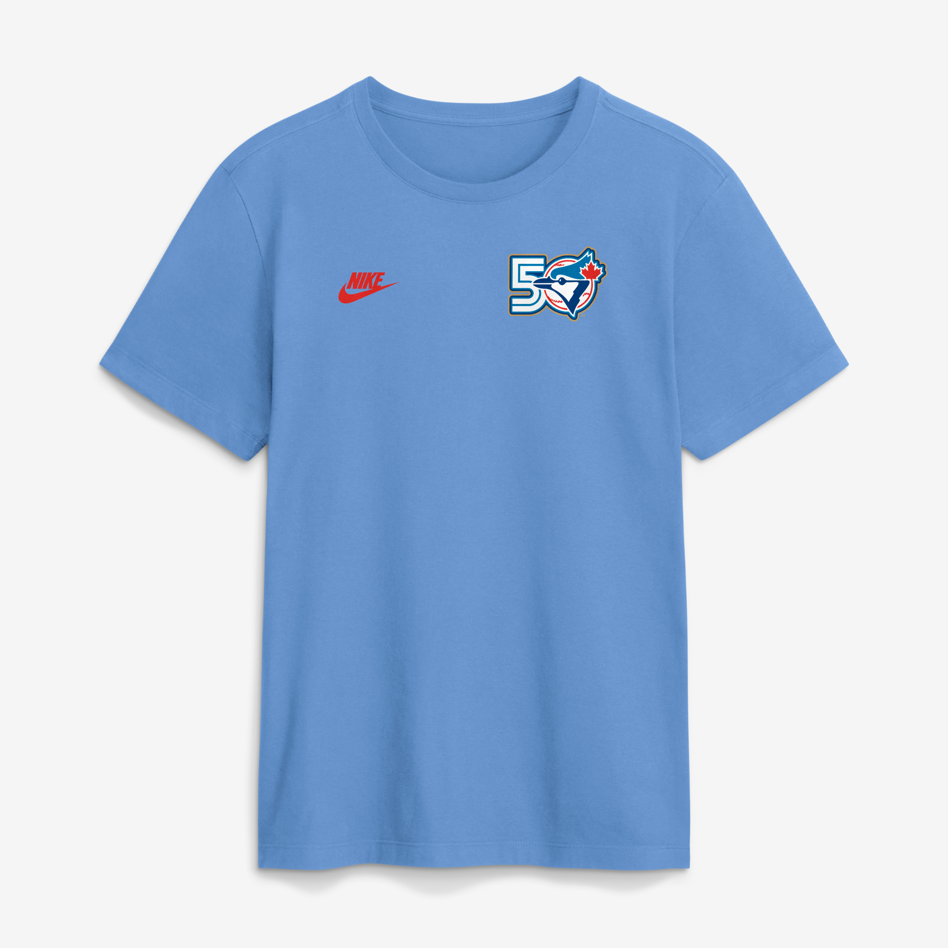 T-shirt Nike bleu poudré pour homme, match d'ouverture de la 50e saison des Blue Jays Toronto