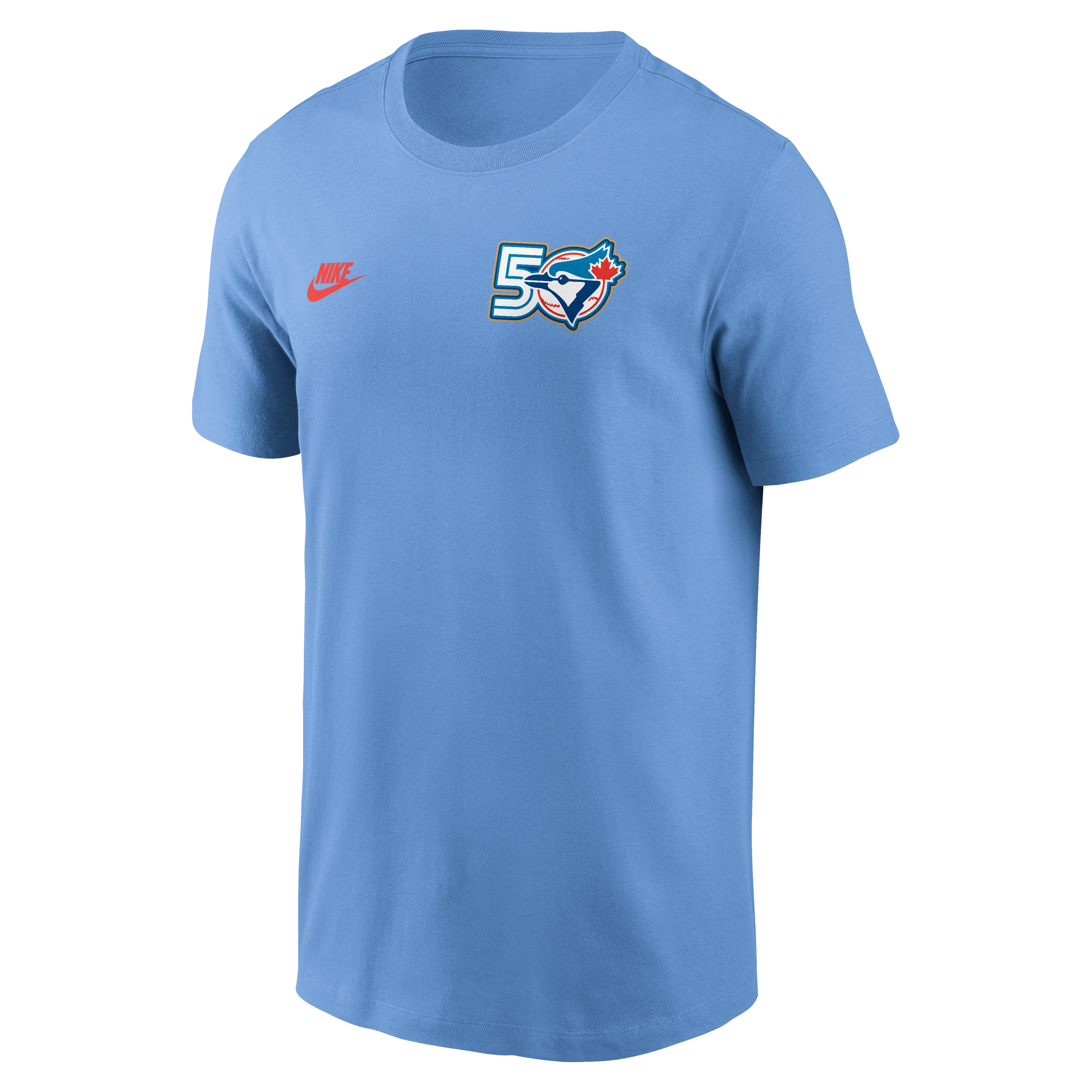 T-shirt Nike bleu poudré pour homme, match d'ouverture de la 50e saison des Blue Jays Toronto