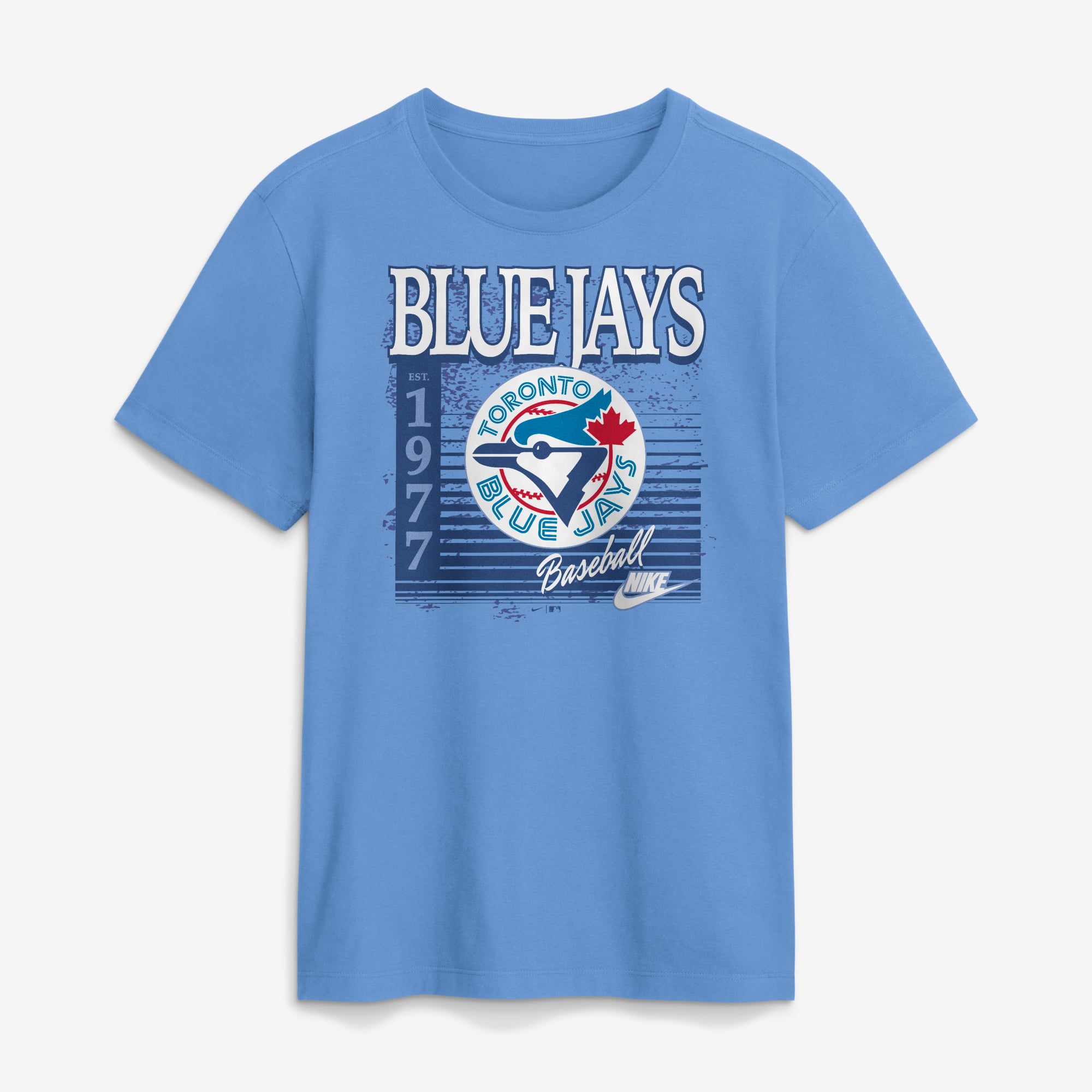 Men's Nike Powder Blue Toronto Jays Cooperstown Logo T-Shirt