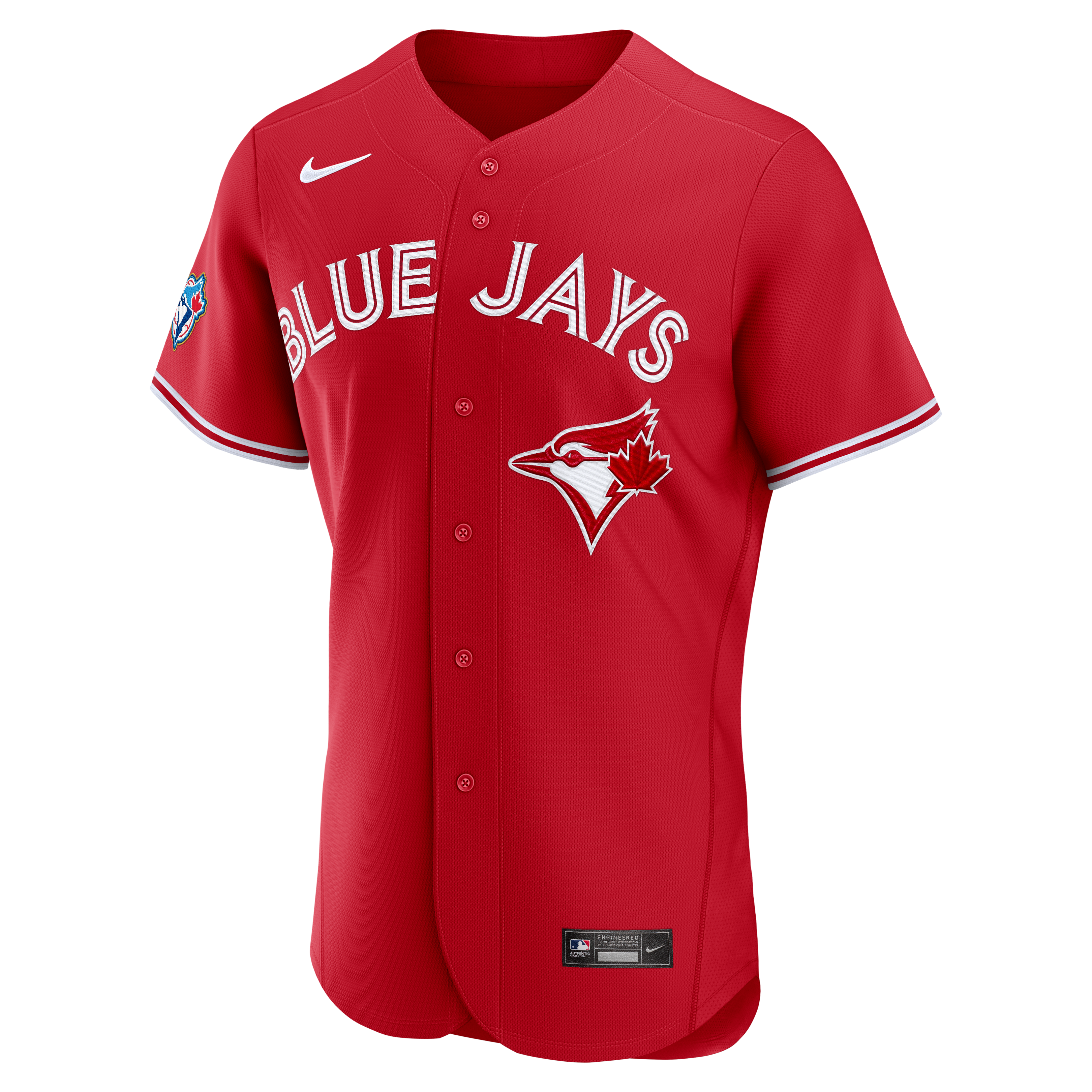 Maillot authentique alternatif rouge Nike des Blue Jays de Toronto pour hommes, 50e anniversaire