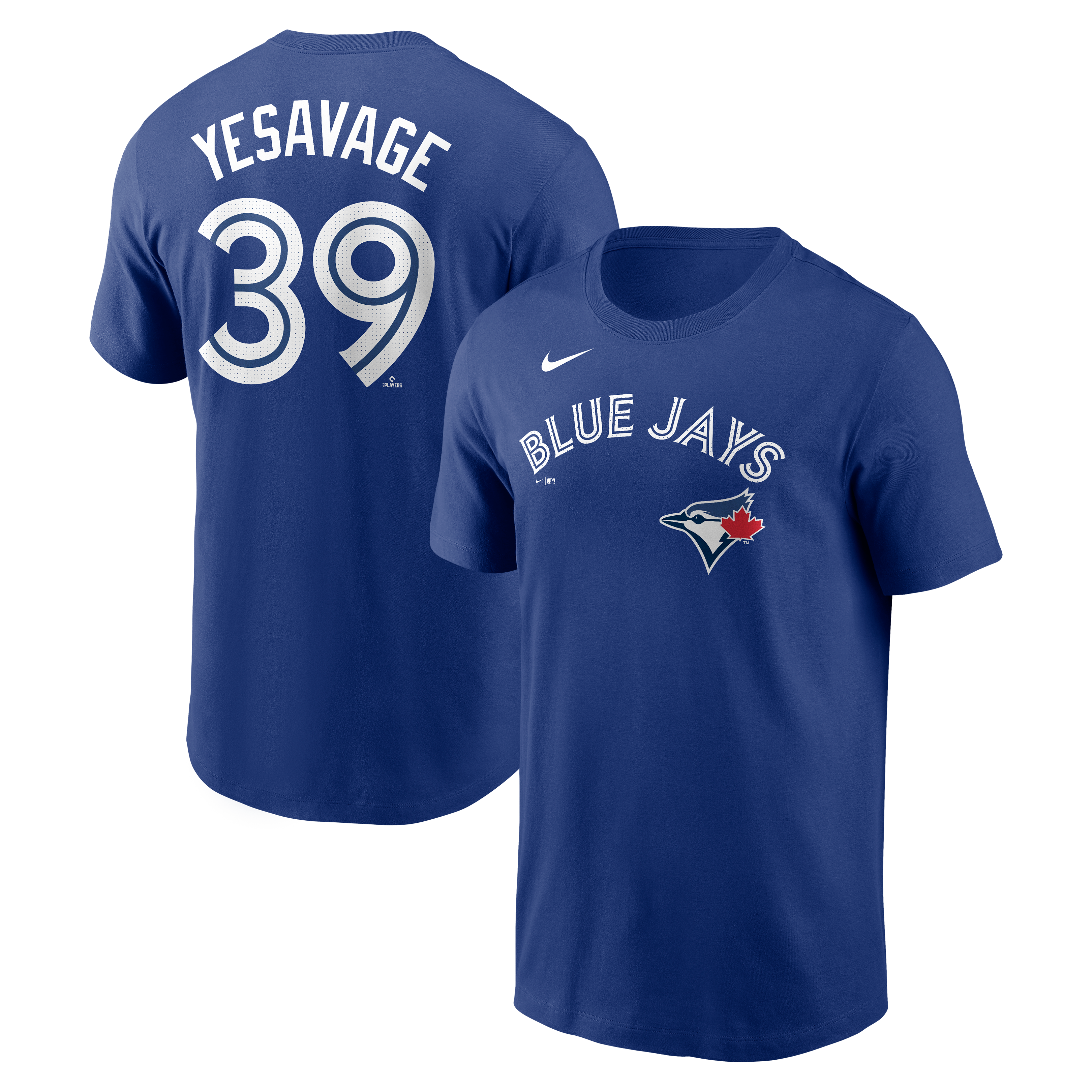 T-shirt Nike Trey Yesavage Royal pour homme, avec nom et numéro Fuse des Blue Jays de Toronto