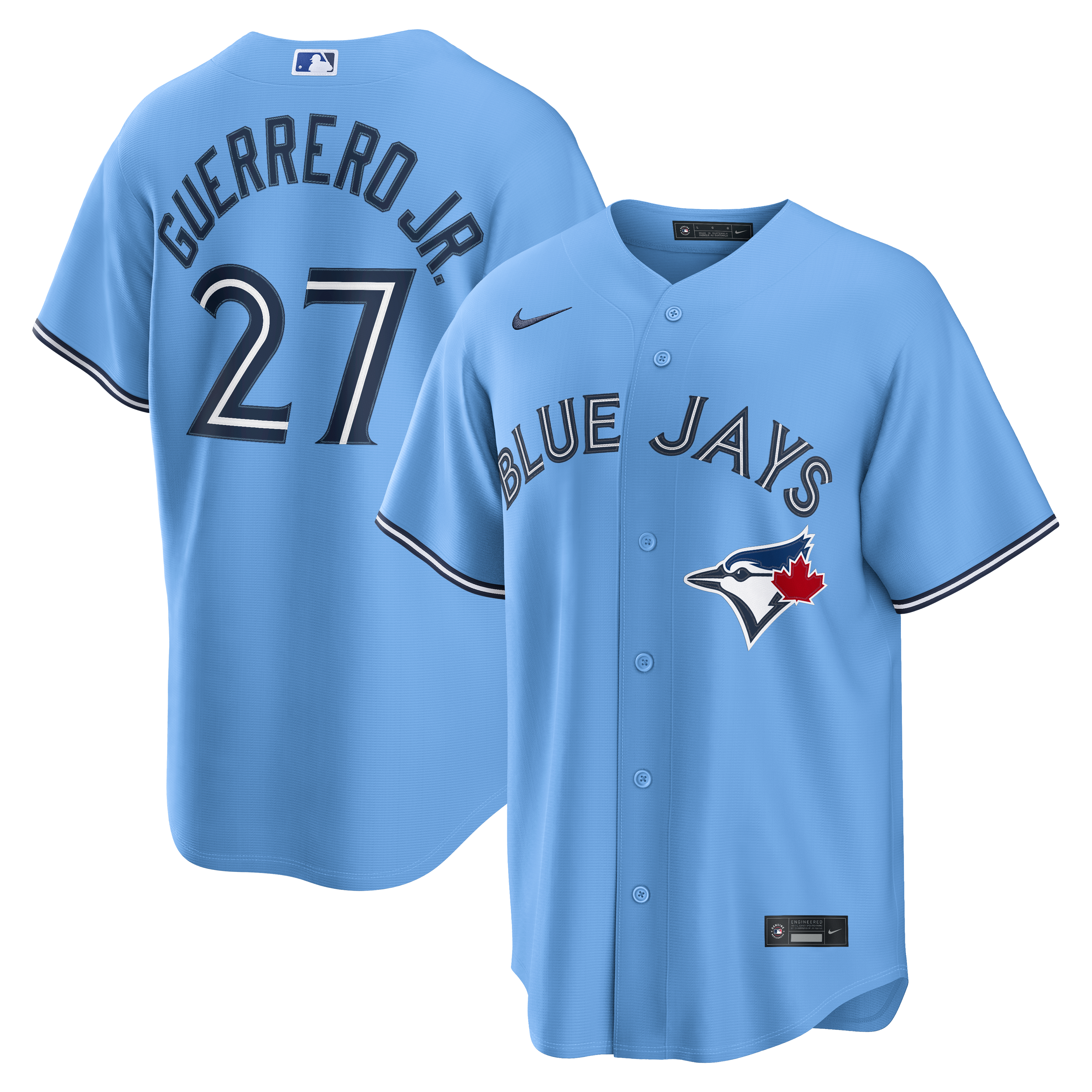 Men's Nike Vladimir Guerrero Jr. Light Blue Toronto Jays Replica Jersey