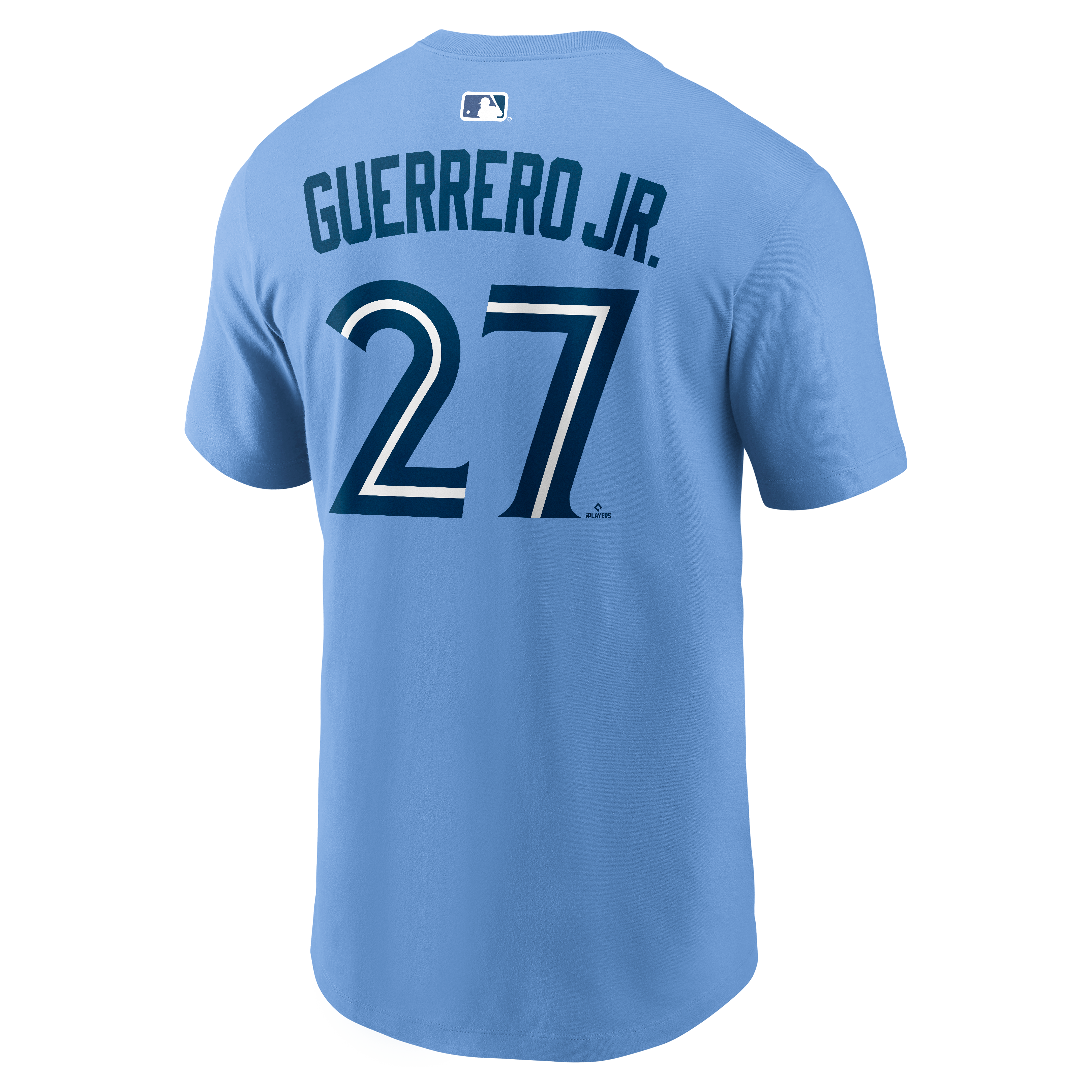 Men's Nike Vladimir Guerrero Jr. Powder Blue Toronto Jays Name & Number T-Shirt
