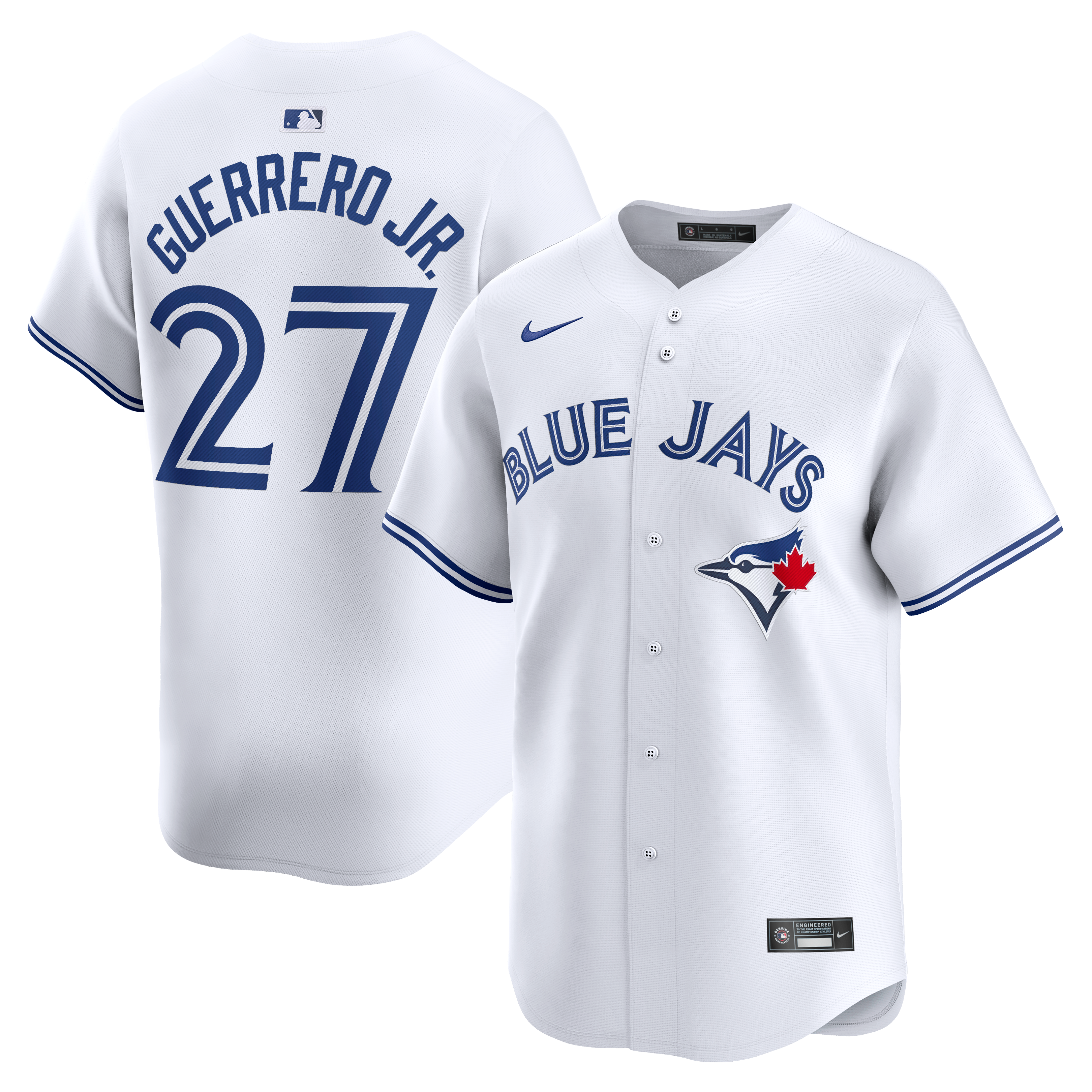 Men's Nike Vladimir Guerrero Jr. White Toronto Blue Jays Home Limited Jersey