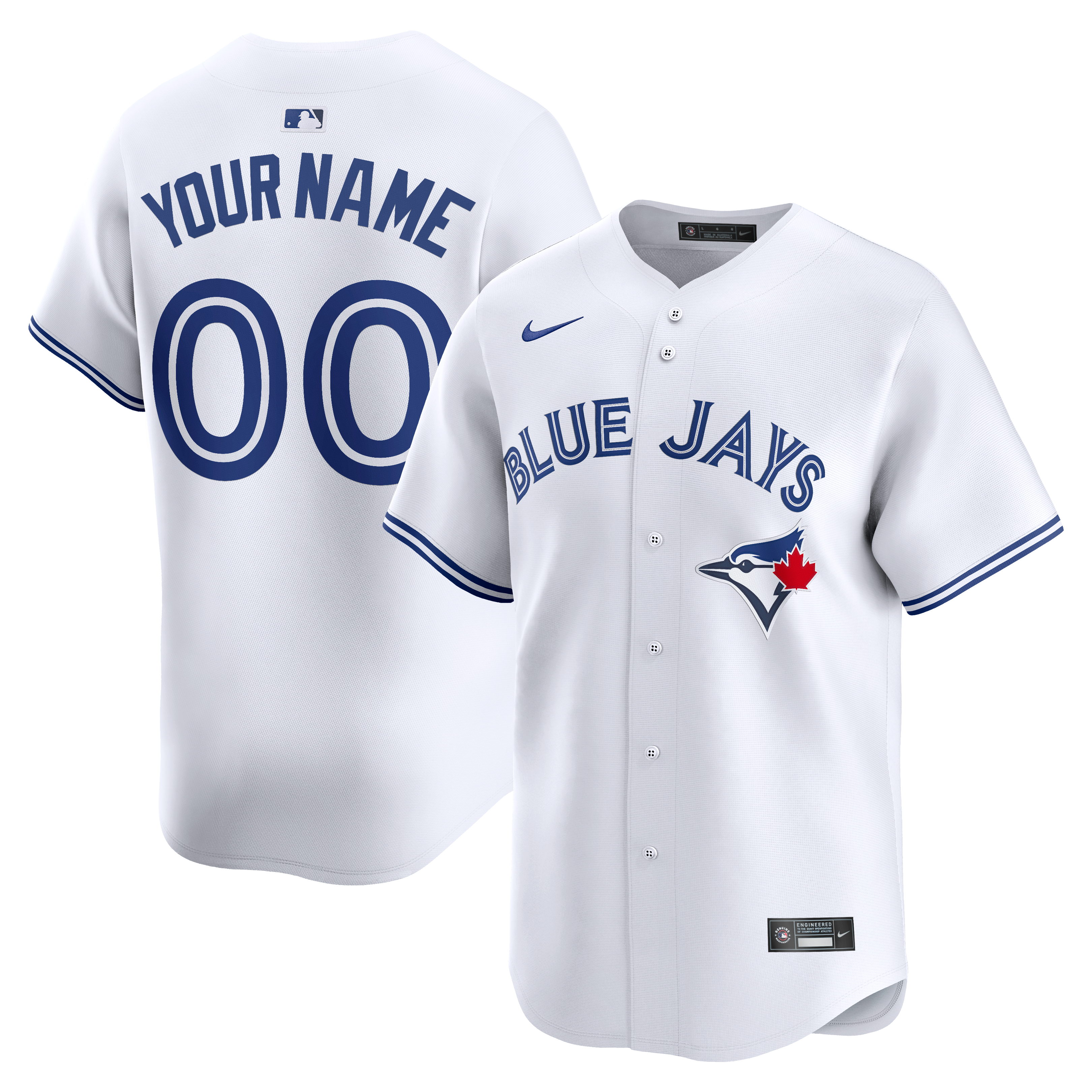 Men's Nike White Toronto Blue Jays Home Limited Custom Jersey