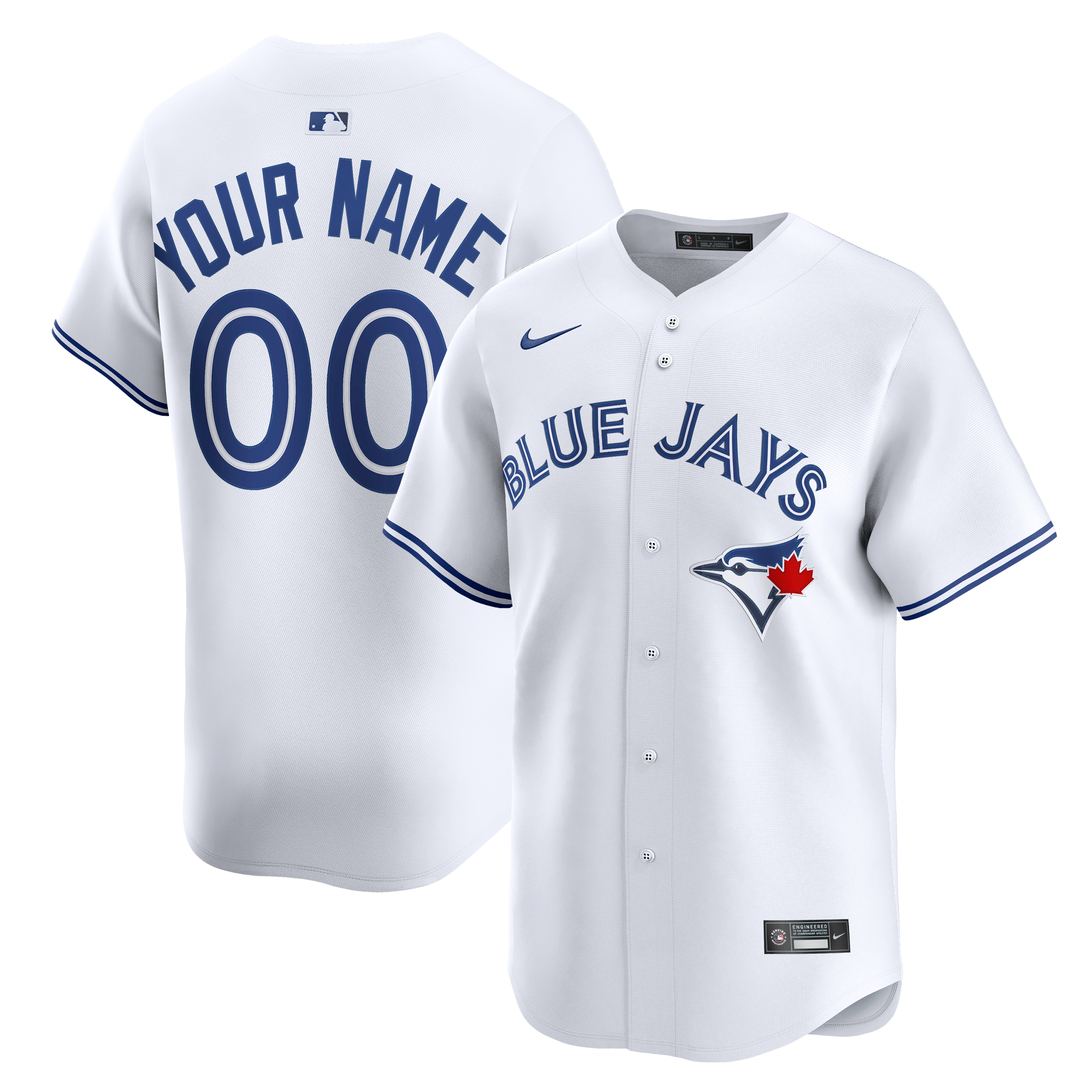 Maillot domicile Nike Blue Jays de Toronto blanc pour homme, édition limitée et personnalisé