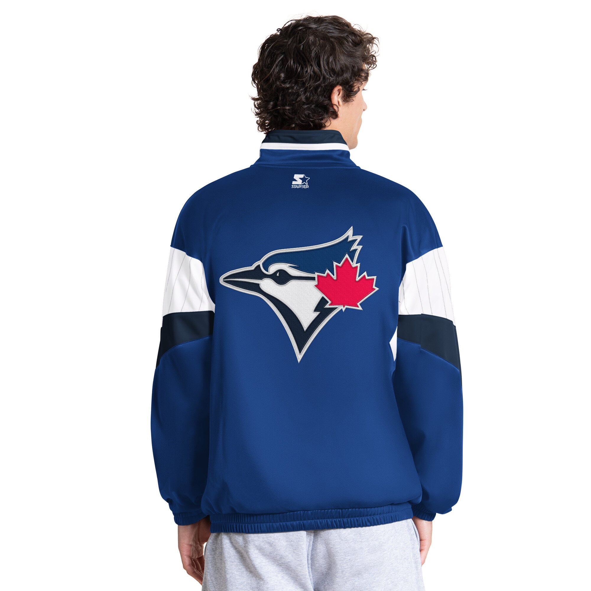 Veste de survêtement zippée Starter Blue Toronto Jays Legacy pour homme