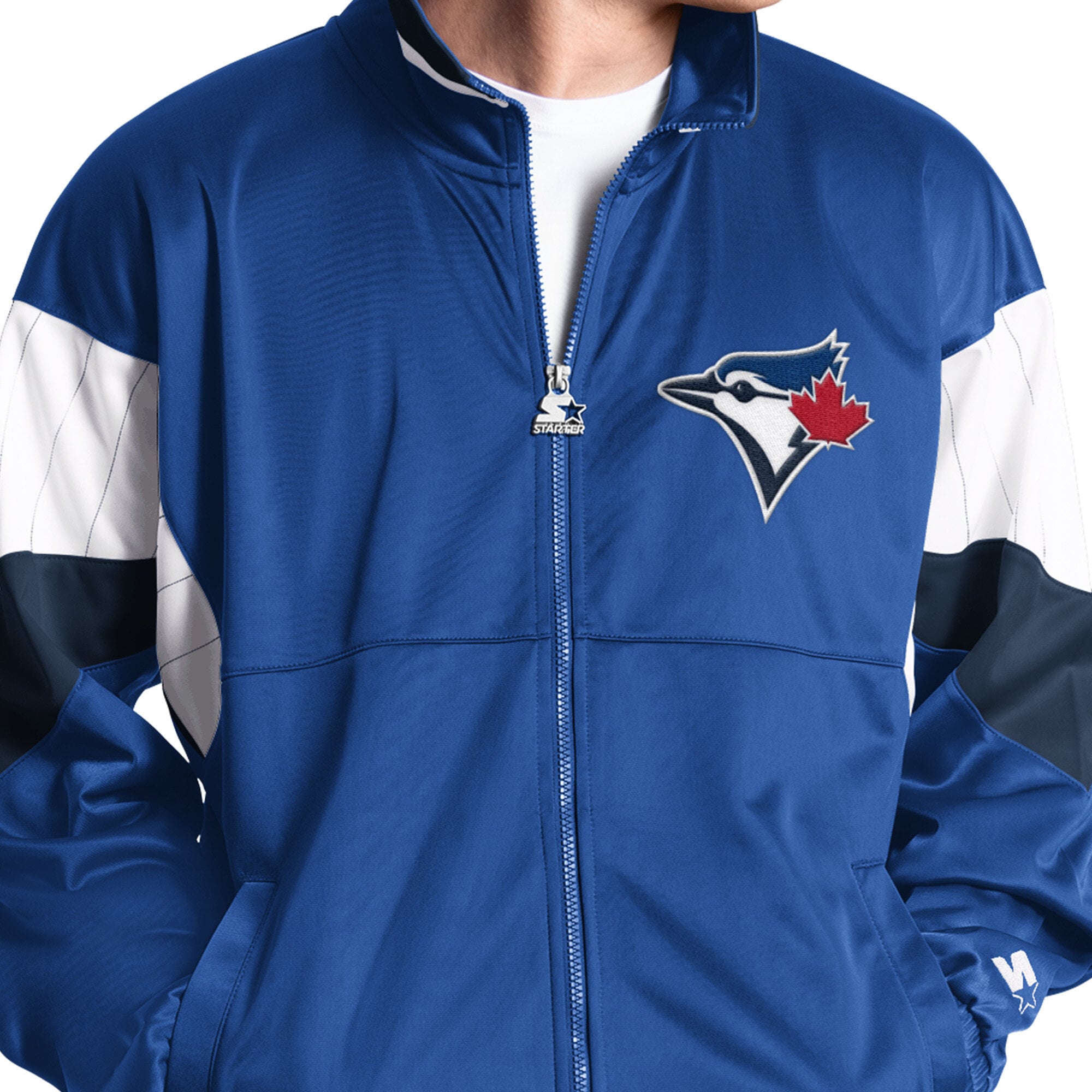 Veste de survêtement zippée Starter Blue Toronto Jays Legacy pour homme