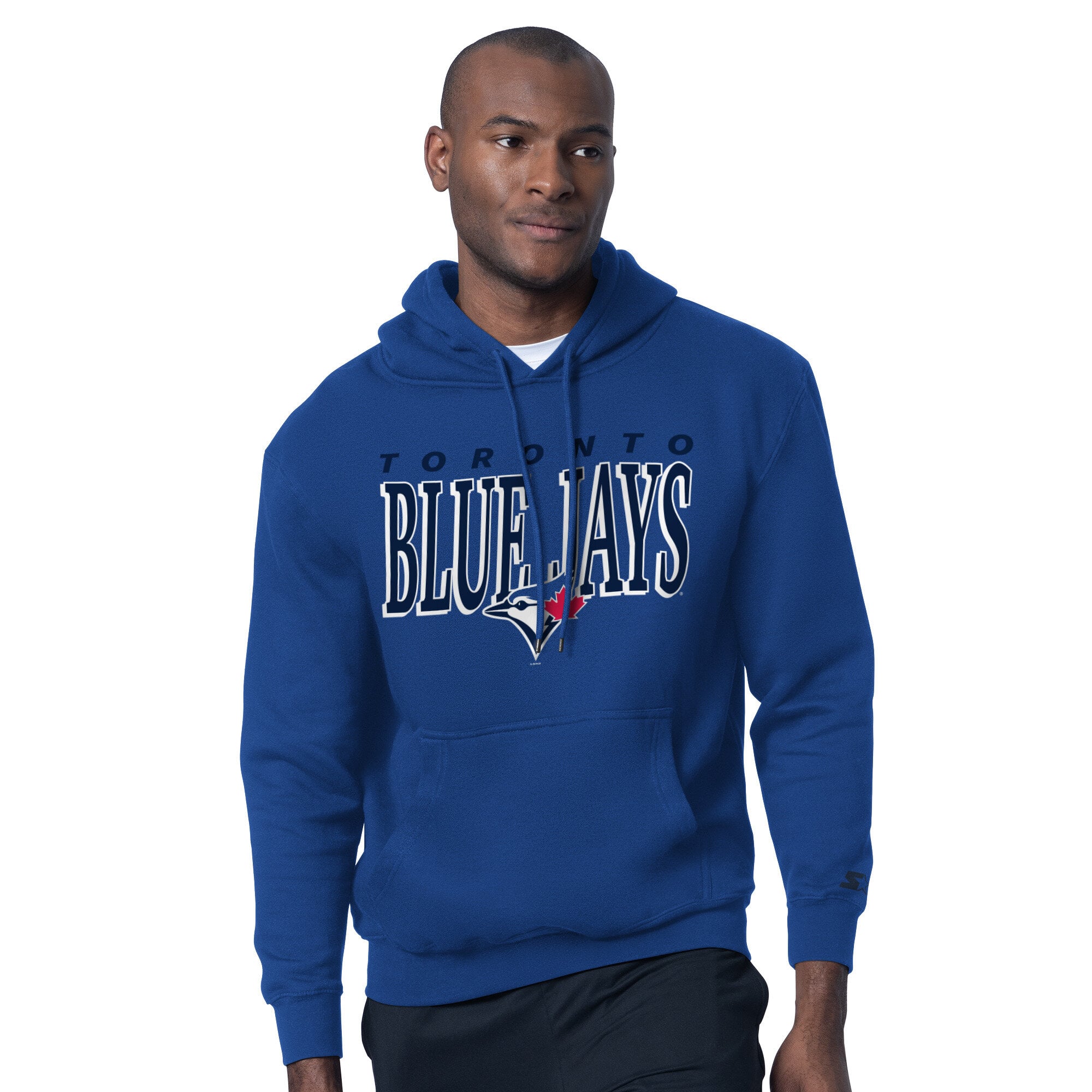 Ensemble sweat à capuche et t-shirt Starter Blue pour homme, logo des Jays de Toronto