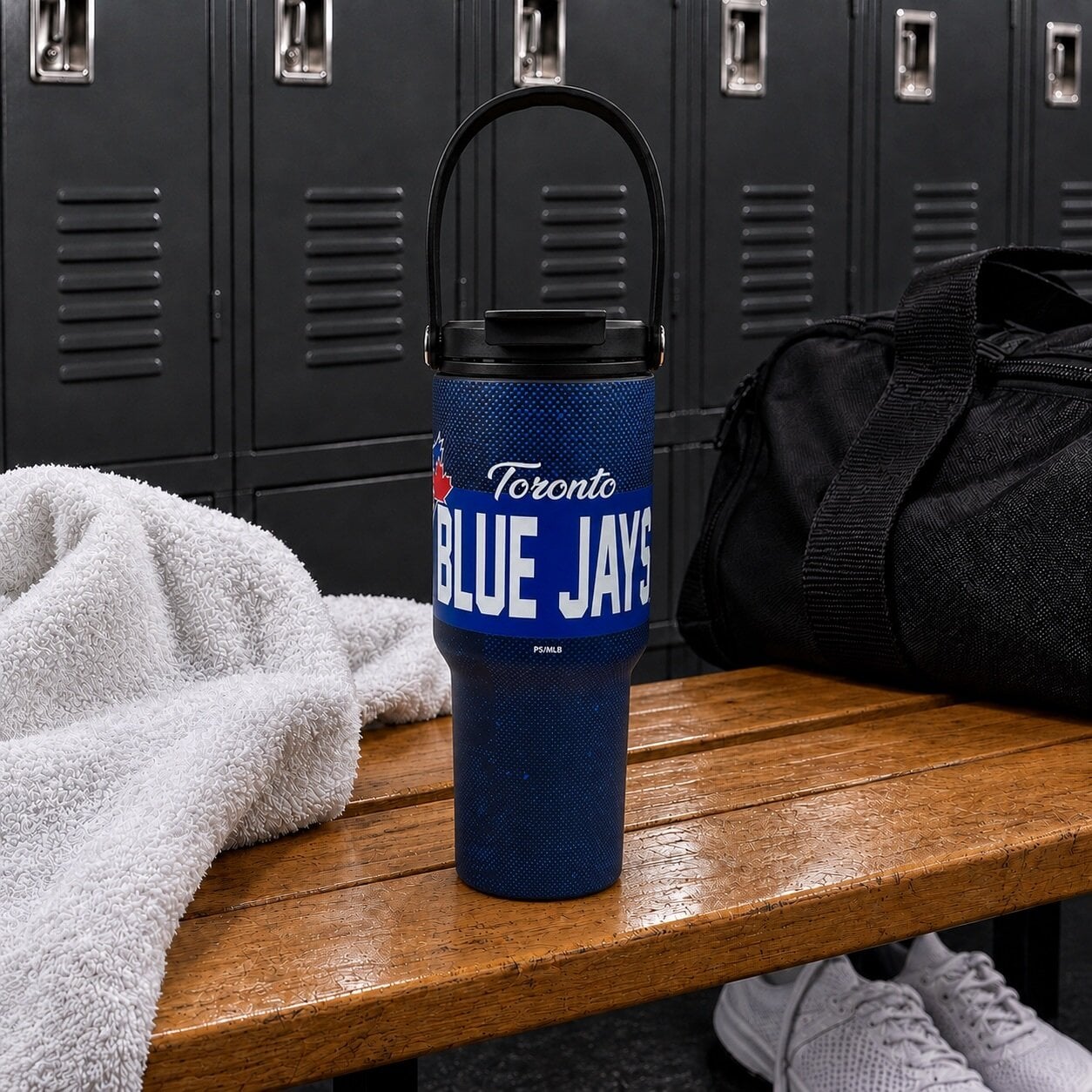 Pegasus Toronto Blue Jays 24oz. Speckled Gradient Stainless Steel Dual Top Water Bottle