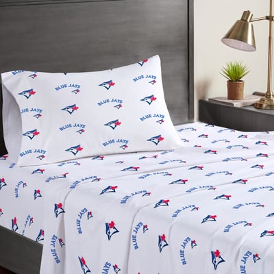 Toronto Blue Jays Pegasus Three-Piece Twin Sheet Set