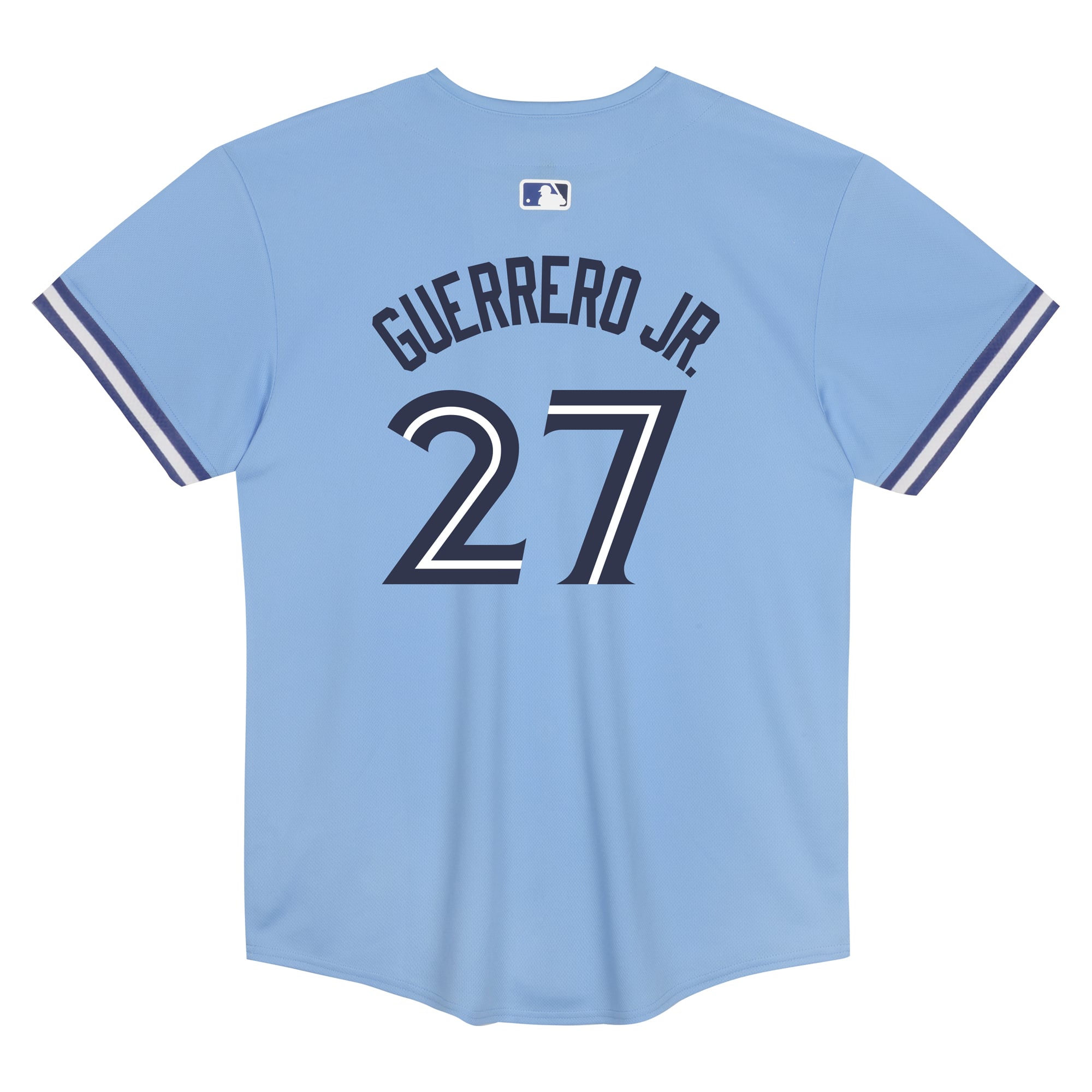 Maillot de match alternatif Nike Vladimir Guerrero Jr. bleu poudré des Blue Jays Toronto pour enfants d'âge préscolaire