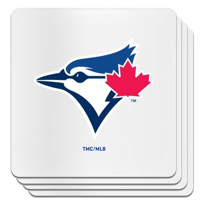 Toronto Blue Jays The Memory Company Square Ceramic Coaster Set