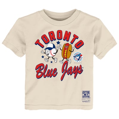  Toronto Blue Jays Mitchell & Ness Toddler Snack Time T-Shirt - Natural