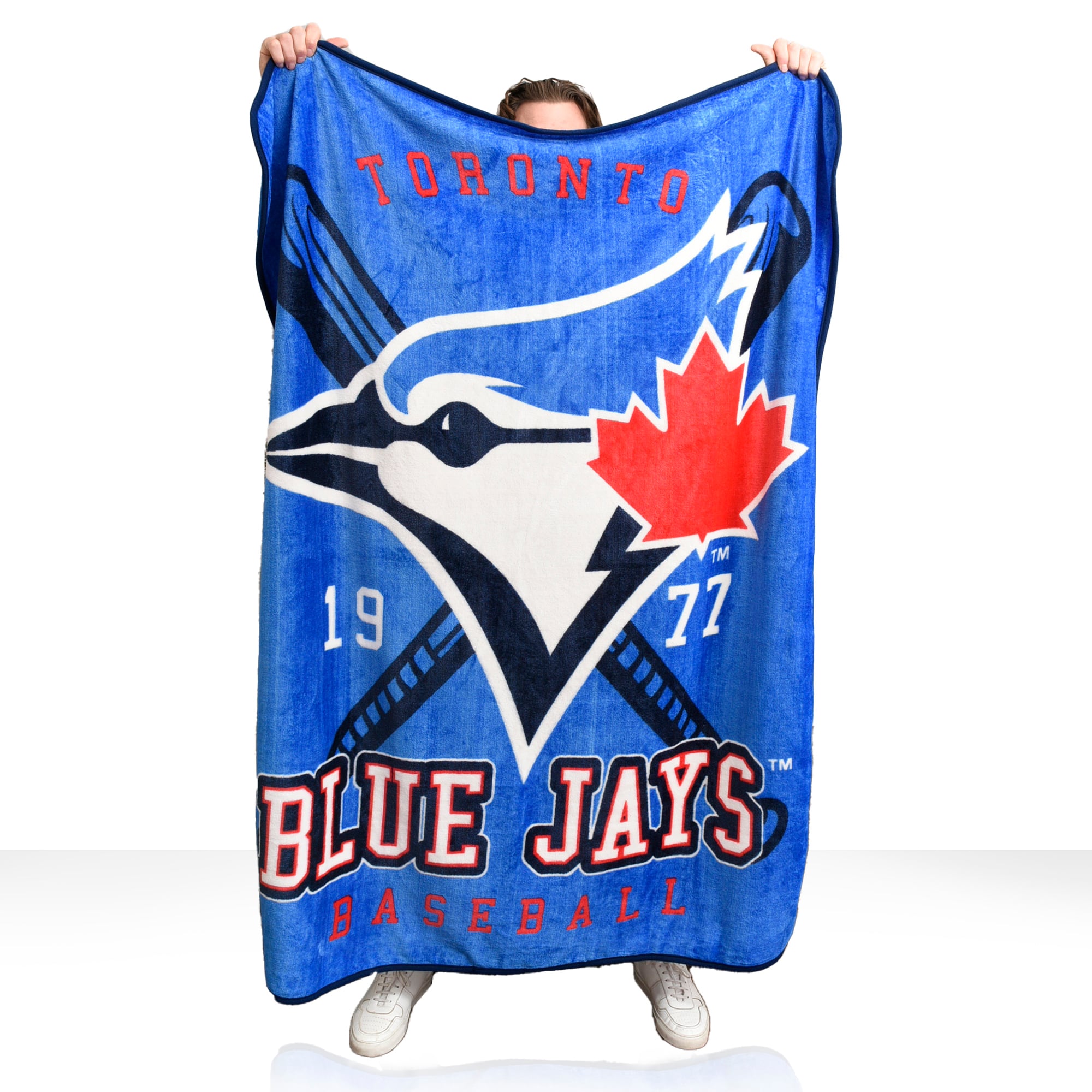 Jeté numérique en peluche 1 épaisseur Toronto Blue Jays 50'' x 60''