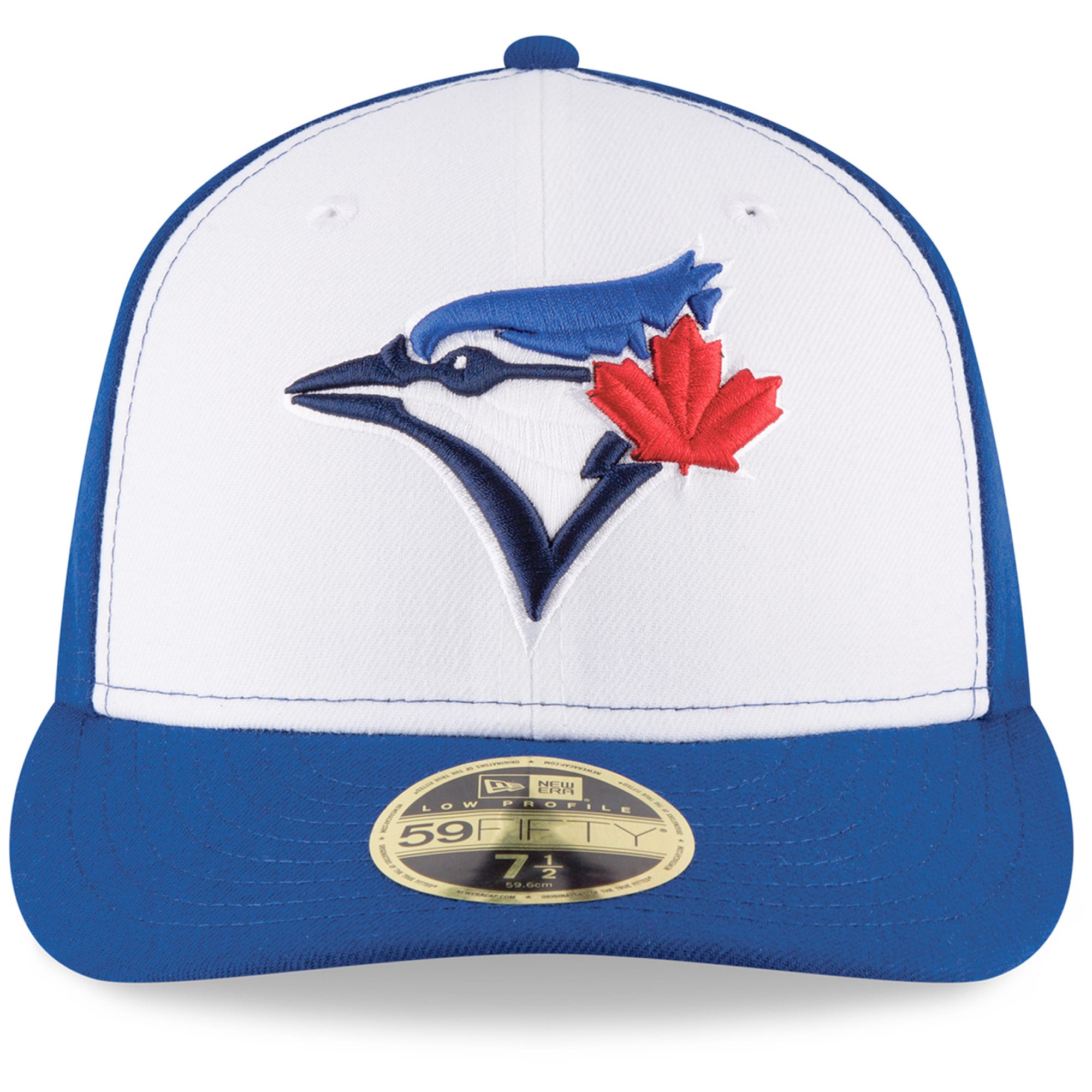 Toronto Blue Jays New Era Alternate On-Field Low Profile 59FIFTY - Fitted Hat White/Royal