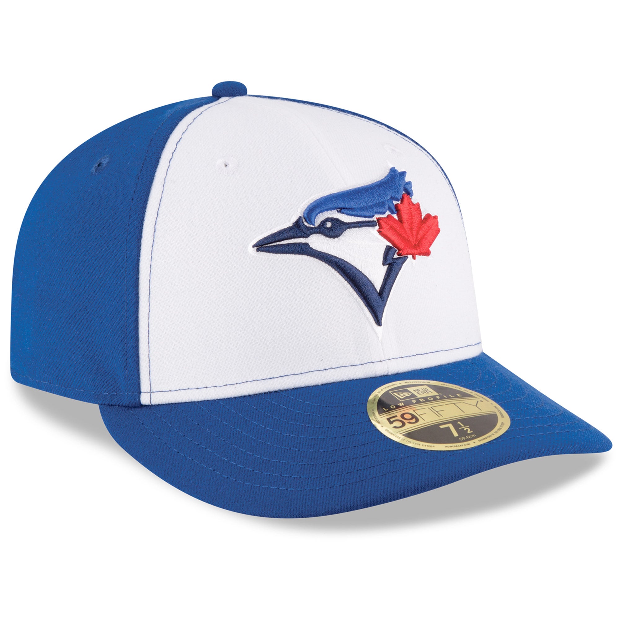 Toronto Blue Jays New Era Alternate On-Field Low Profile 59FIFTY - Fitted Hat White/Royal