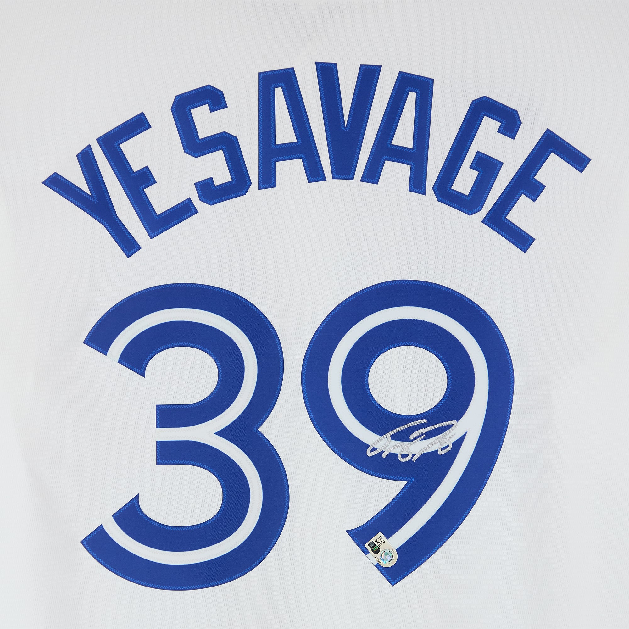 Trey Yesavage Toronto Blue Jays Autographed White Nike 2026 Replica Jersey