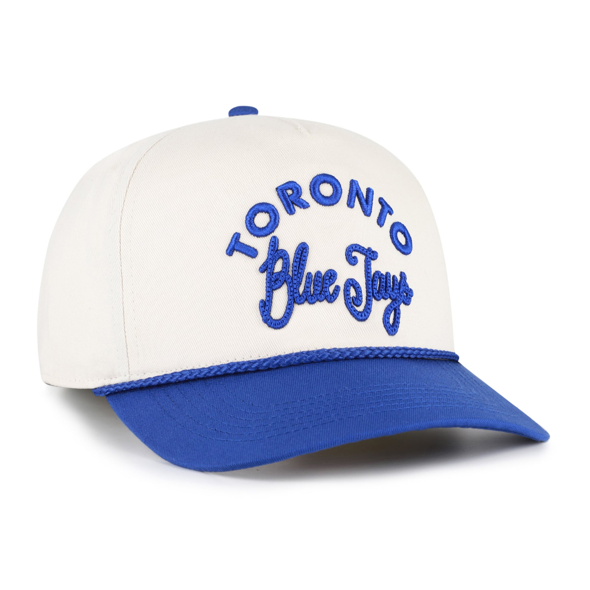 Unisex '47 Natural/Royal Toronto Blue Jays Rope Script Hitch Adjustable Hat