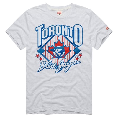 Toronto Blue Jays Homage Unisex Diamond '97 Tri-Blend T-Shirt - Ash