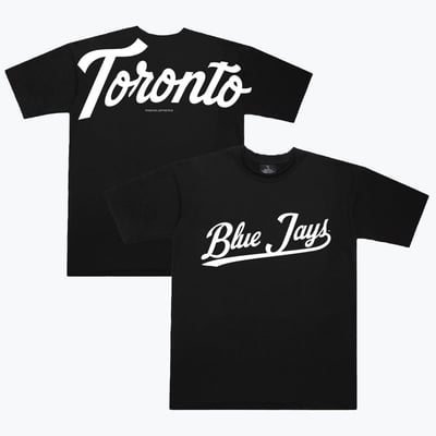  Toronto Blue Jays Peace Collective Unisex Spirit Heavyweight T-Shirt - Black