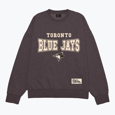 Toronto Blue Jays Peace Collective Unisex Melange Oversized Heavyweight Sweatshirt - Brown