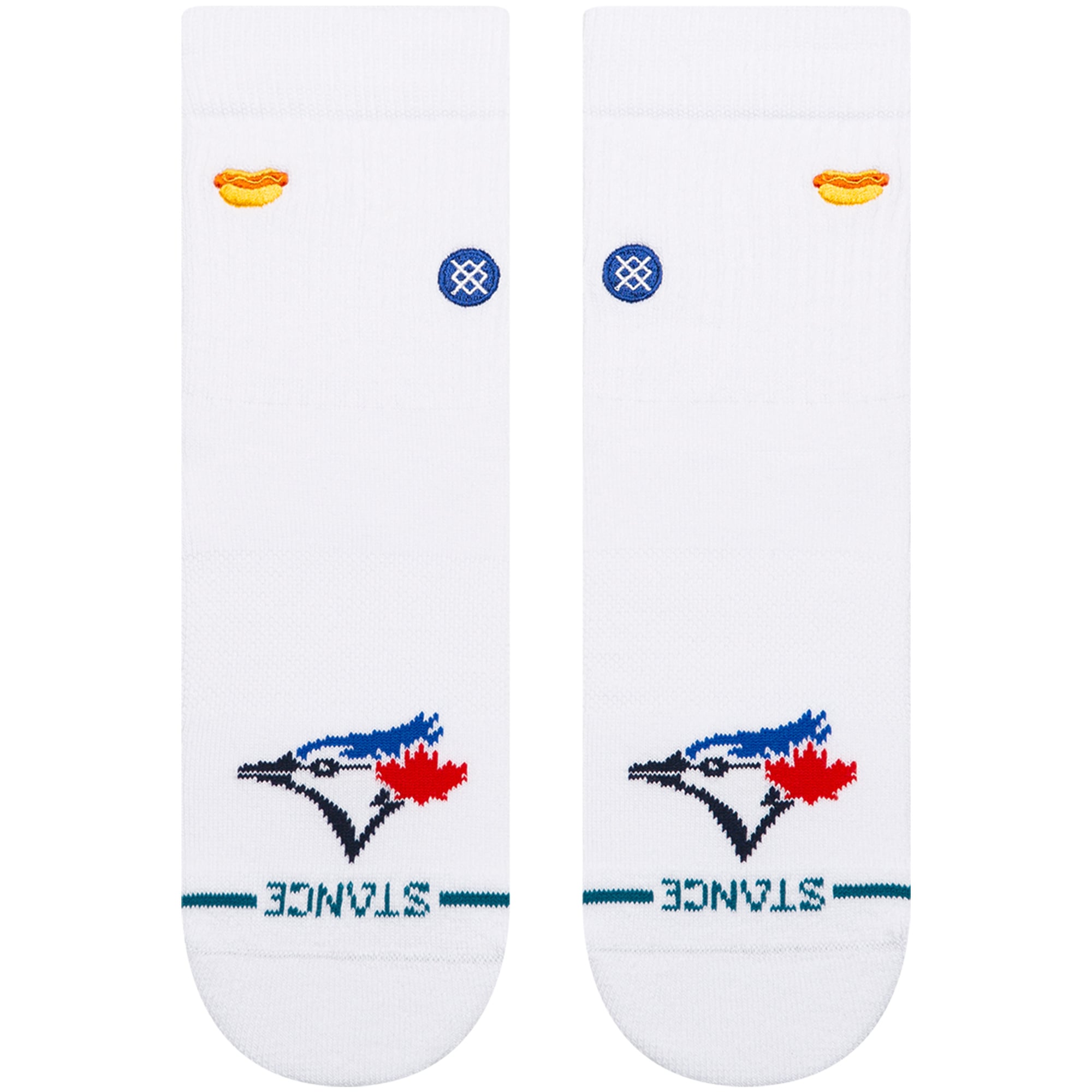 Unisex Stance White Toronto Blue Jays Hot Dog Quarter Socks