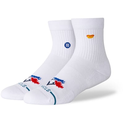 Toronto Blue Jays Stance Unisex Hot Dog Quarter Socks - White