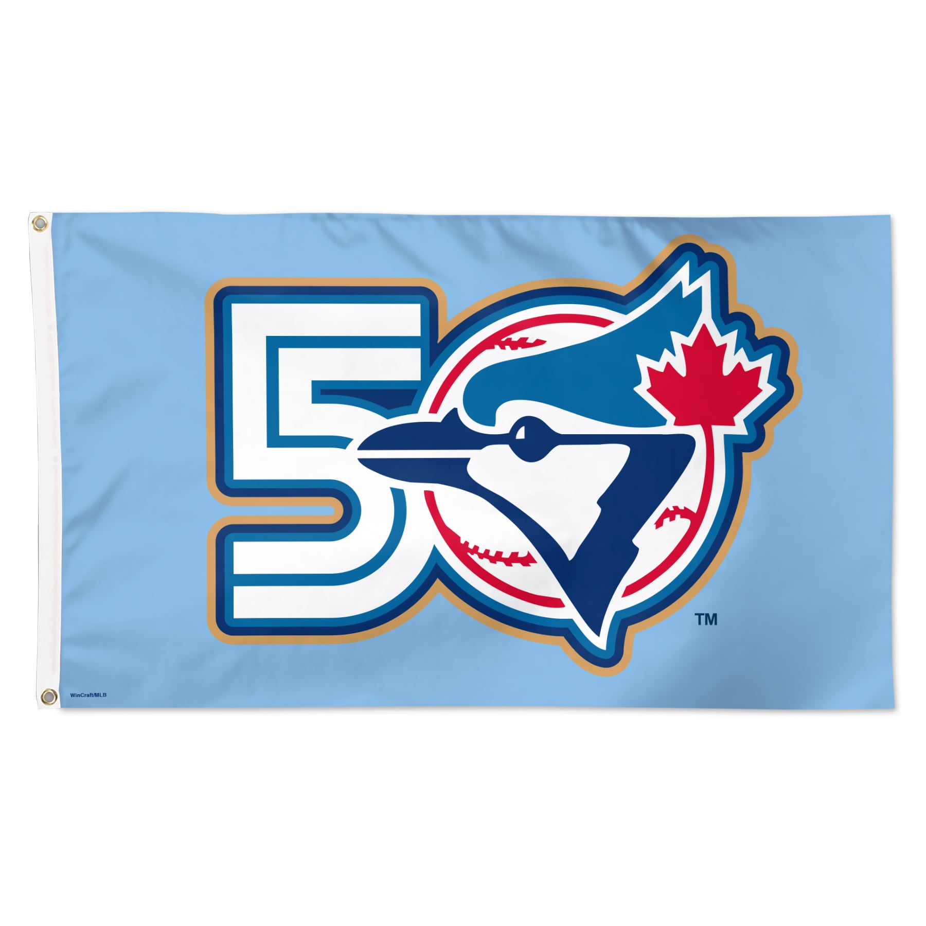 WinCraft Toronto Blue Jays 3' x 5' Single-Sided 50th Season Deluxe Flag