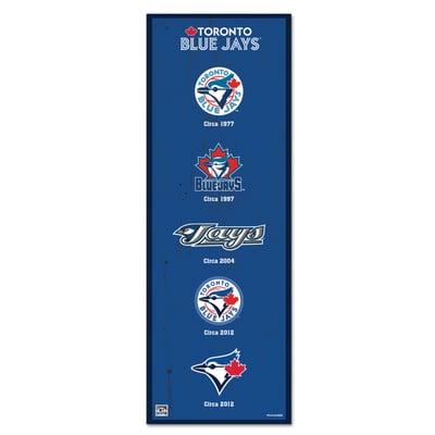 Toronto Blue Jays WinCraft 6" x 17" Logo Evolution Wood Sign