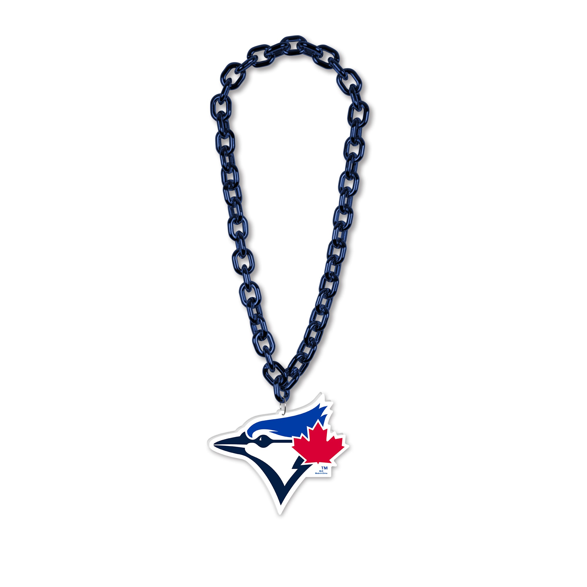 WinCraft Collier avec logo à grande chaîne des Blue Jays de Toronto