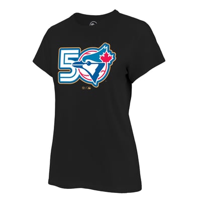 Toronto Blue Jays '47 Women's 50th Season T-Shirt - Black
