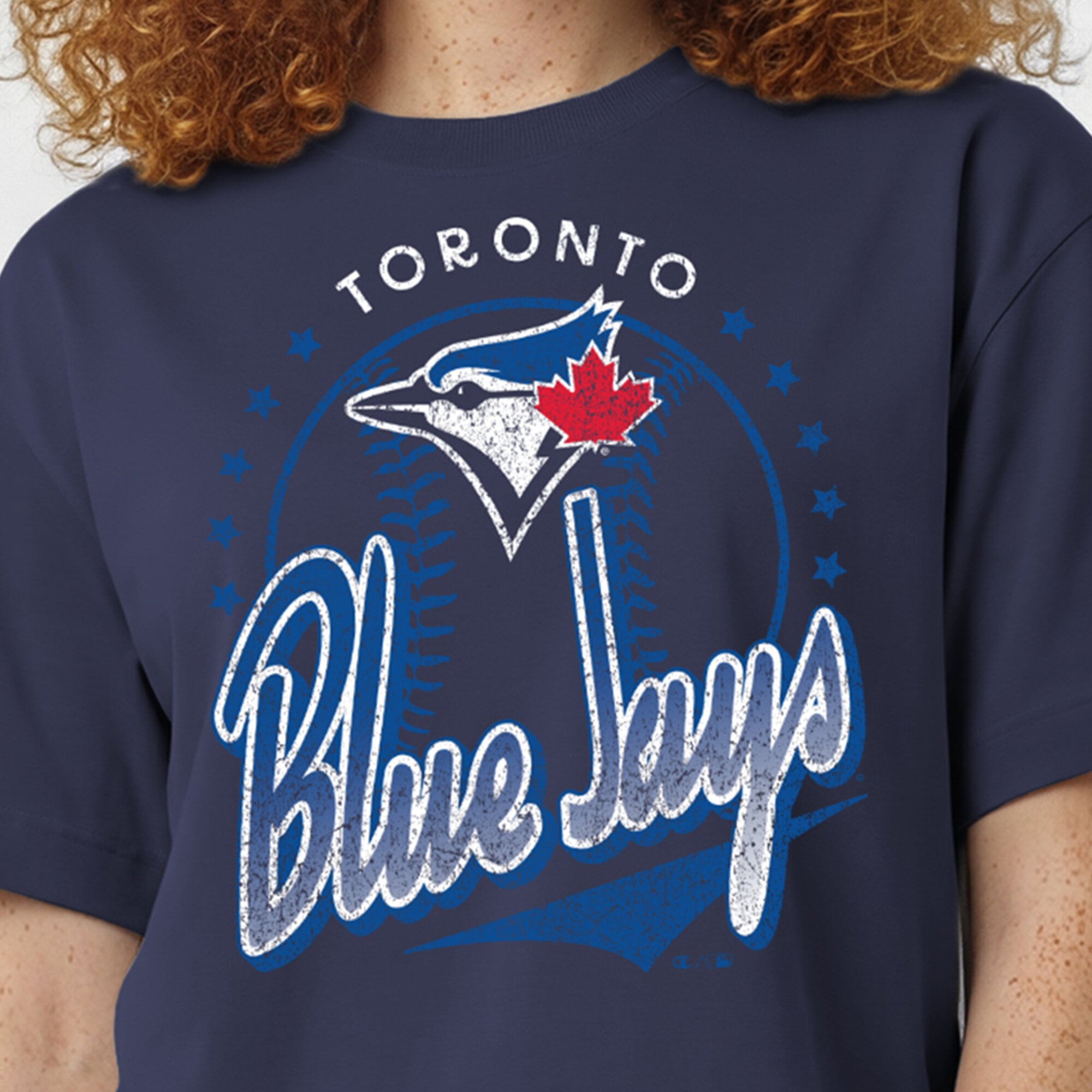 T-shirt Champion bleu marine des Blue Jays de Toronto pour femmes, édition All-Star